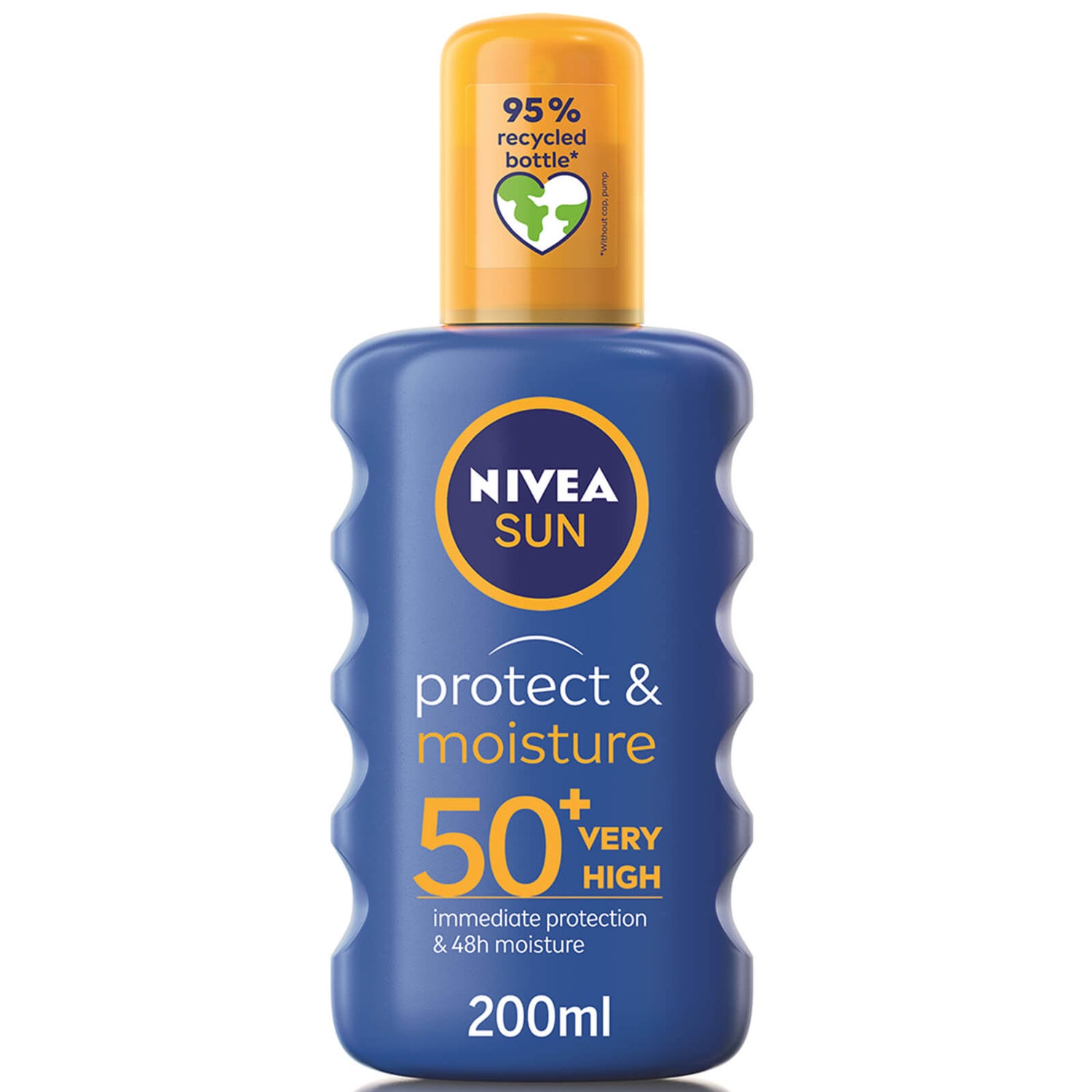 NIVEA SUN Protect & Moisture Sun Cream Spray SPF50+ 200ml LOOKFANTASTIC
