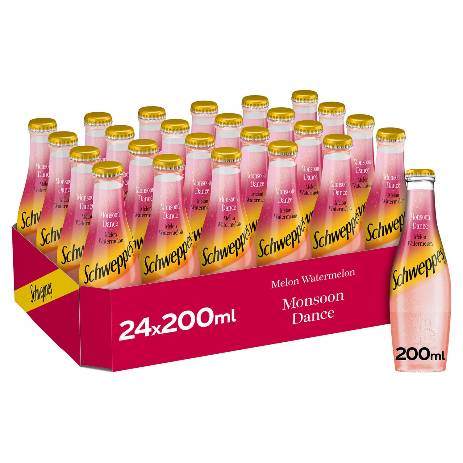 Schweppes Melon Watermelon Soda Mixer 24 x 200ml Your CocaCola UK