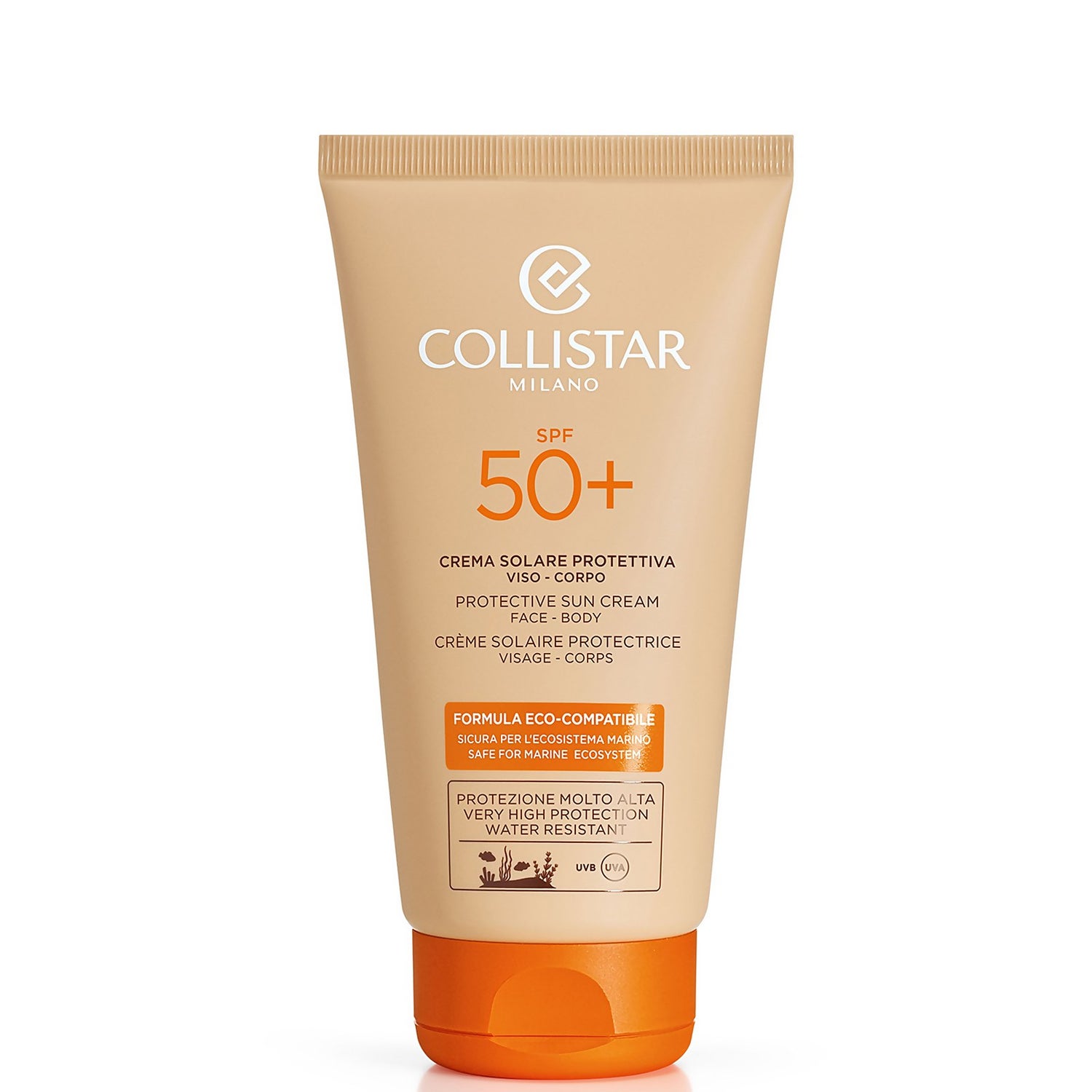 Collistar Protective Sun Cream Face-Body SPF 50+ 150ml - LOOKFANTASTIC