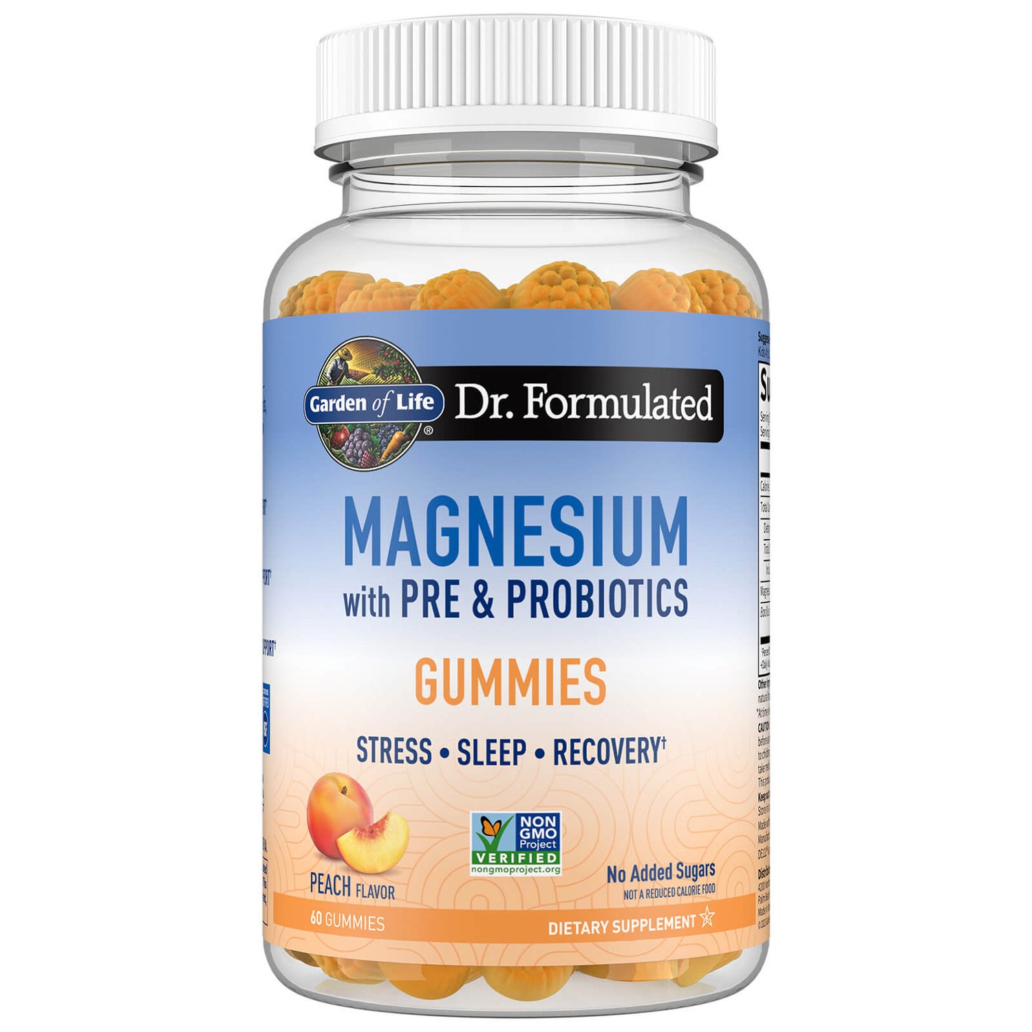 Dr. Formulated Magnesium Gummies Perzik 60 Gummies Garden of Life DE