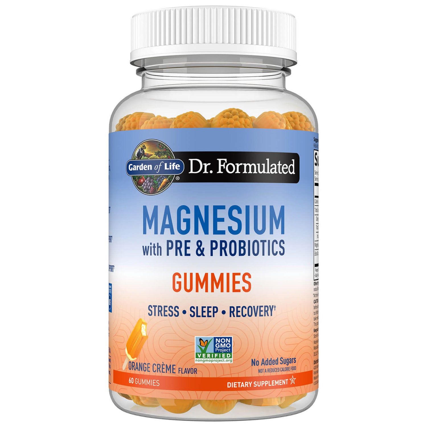 Dr. Formulated Magnesium Gummies Orange Crème 60 Gummies Garden
