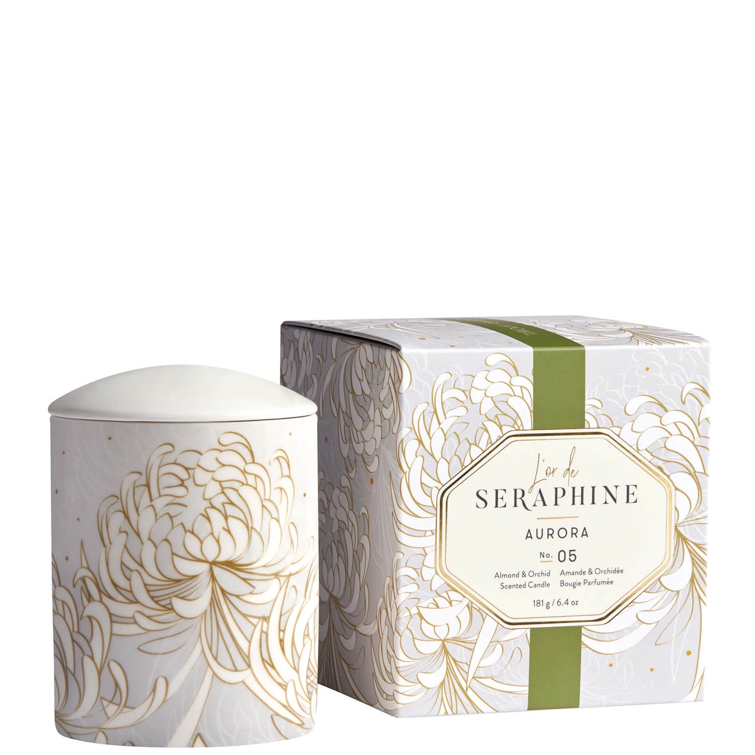 L'or de Seraphine Aurora Medium Ceramic Candle 6.4 oz - Dermstore