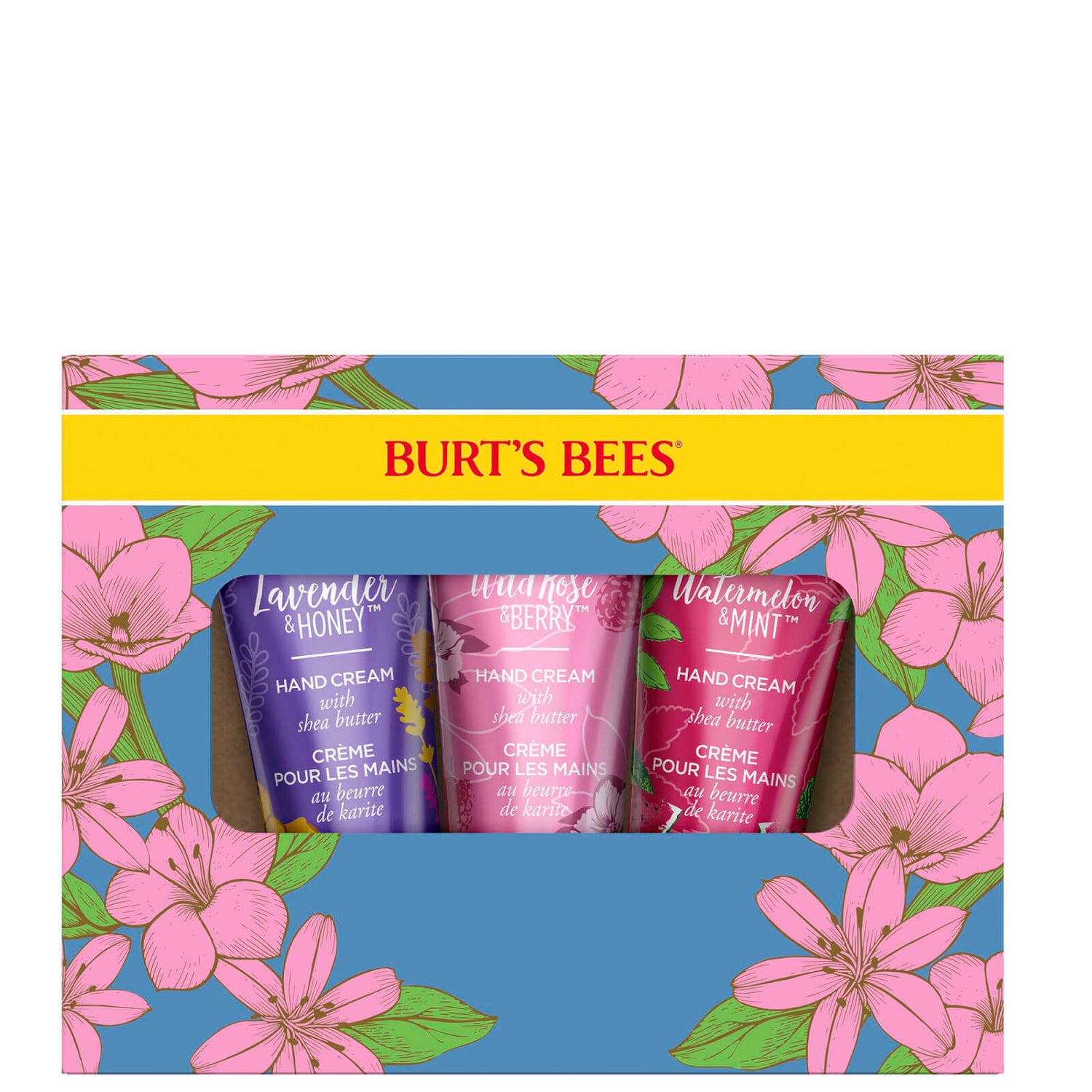 Burt's Bees Hand Cream Trio Gift Set LOOKFANTASTIC