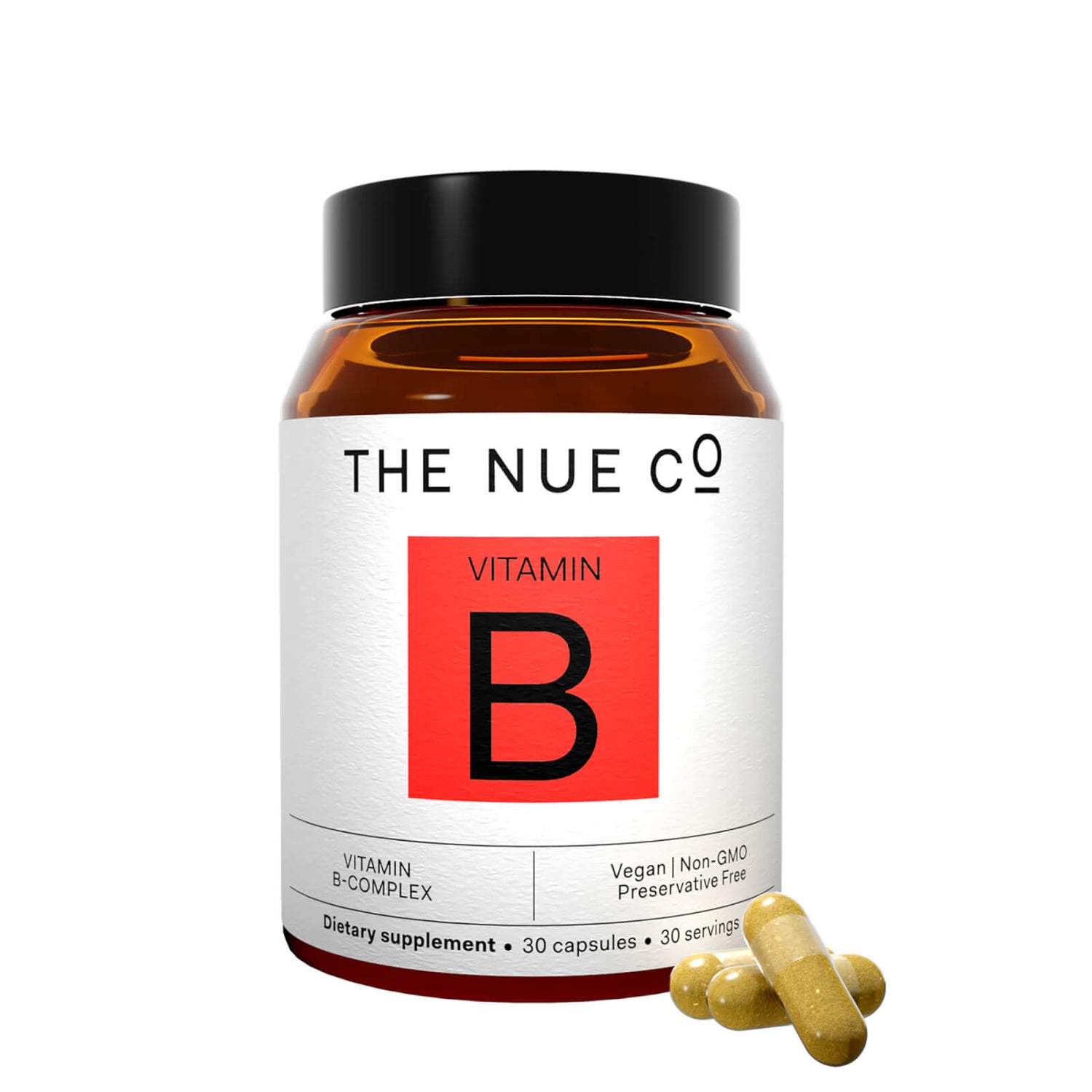 The Nue Co. Vitamin B Complex Capsules (30 Capsules) lookfantastic