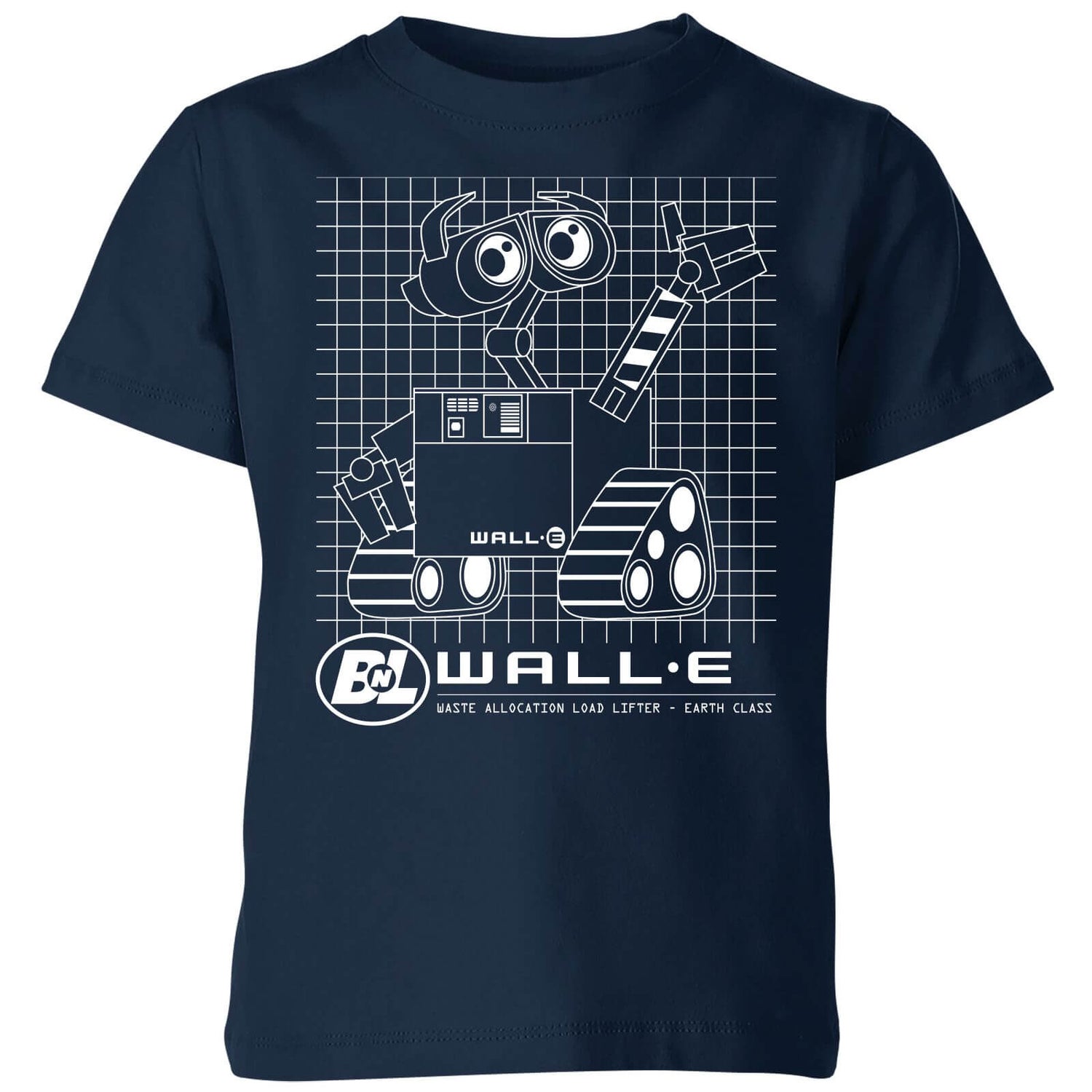 Wall-E Schematic Kids' T-Shirt - Navy Clothing - Zavvi UK