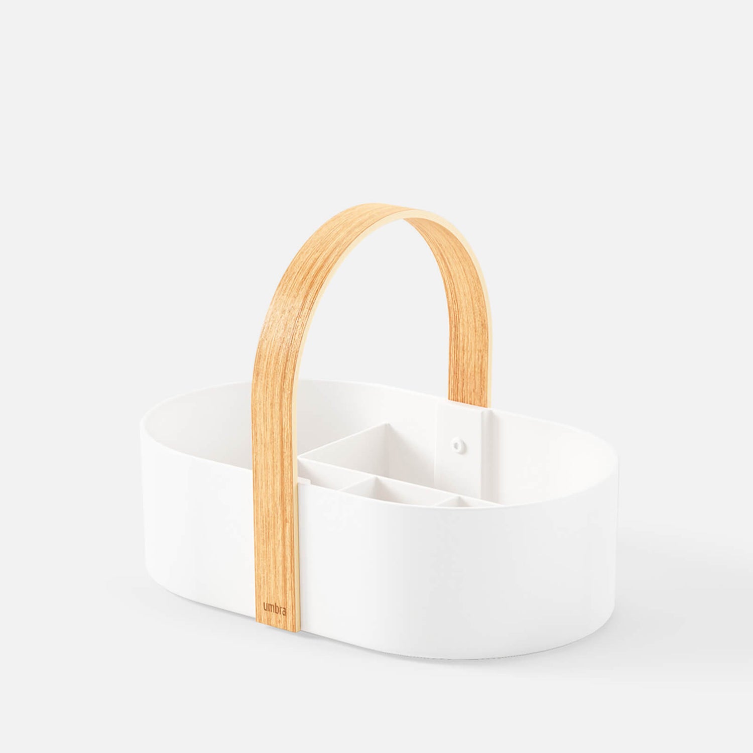 Umbra Bellwood Caddy - White/Natural | TheHut.com