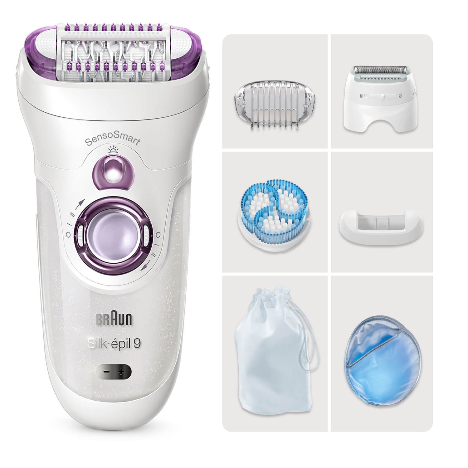 Braun Silképil 9 Epilator For Long Lasting Hair Removal, 4 Extras