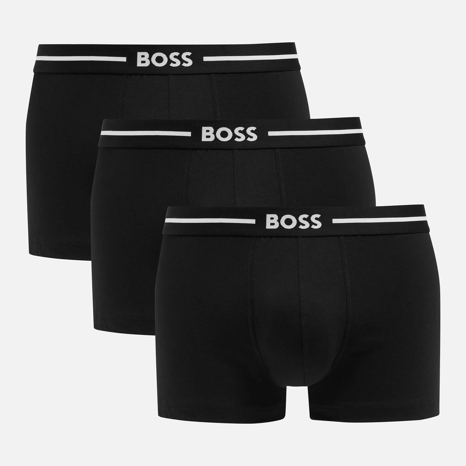 BOSS Bodywear Three-Pack Bold Stretch-Cotton Boxer Trunks | TheHut.com