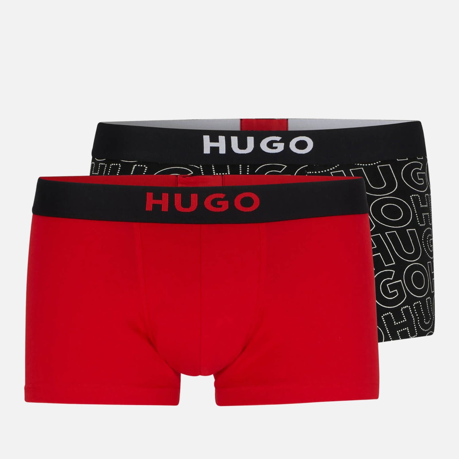 HUGO Two-Pack Cotton-Blend Brother Boxer Trunks | TheHut.com