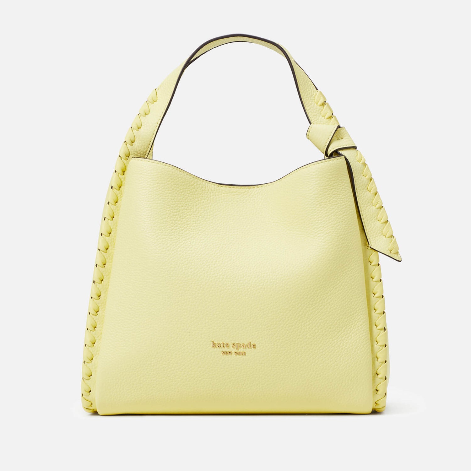 Kate Spade New York Knott Whipstitched Pebbled Leather Medium Cross