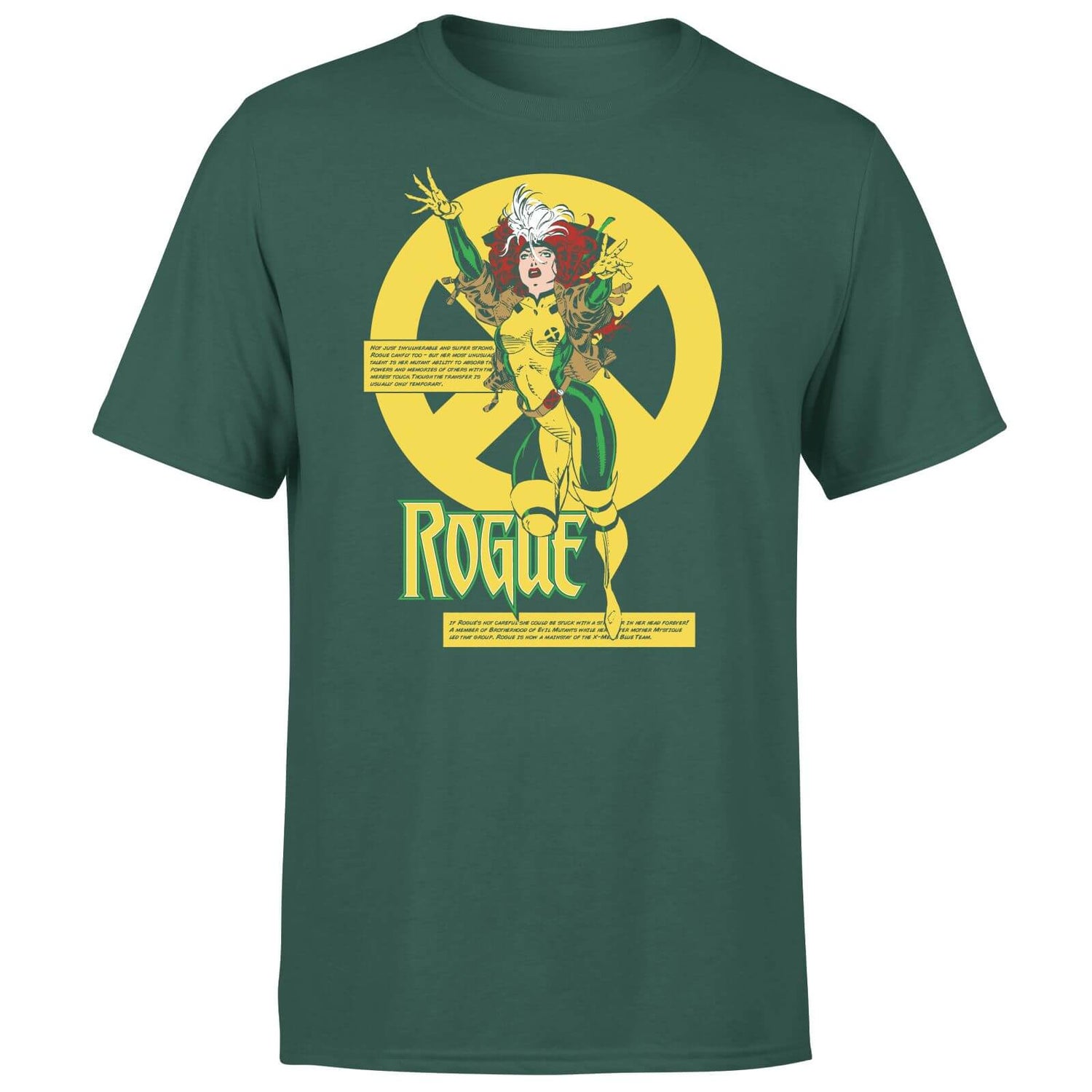XMen Rogue Bio Drk TShirt Green Clothing Zavvi UK