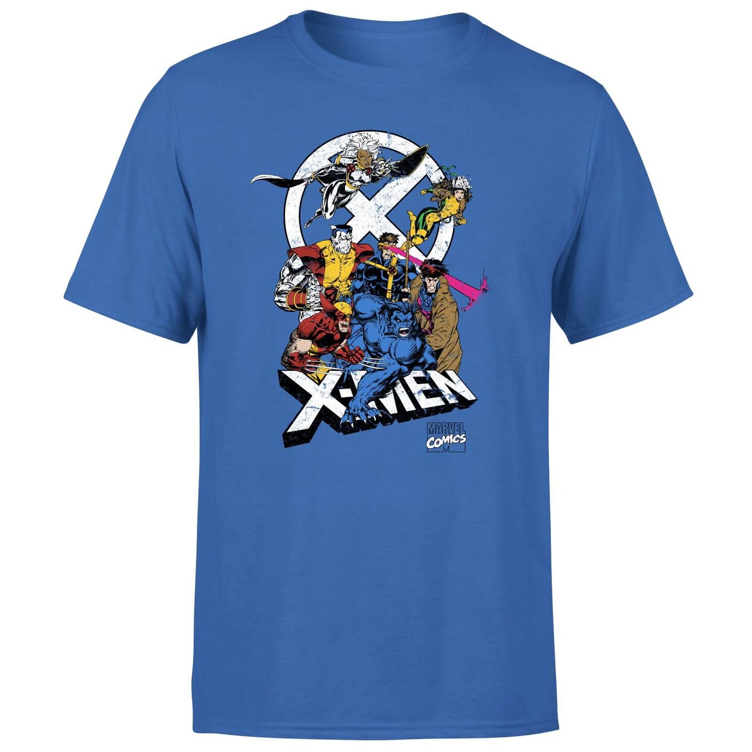 XMen Super Team TShirt Blue Clothing Zavvi UK