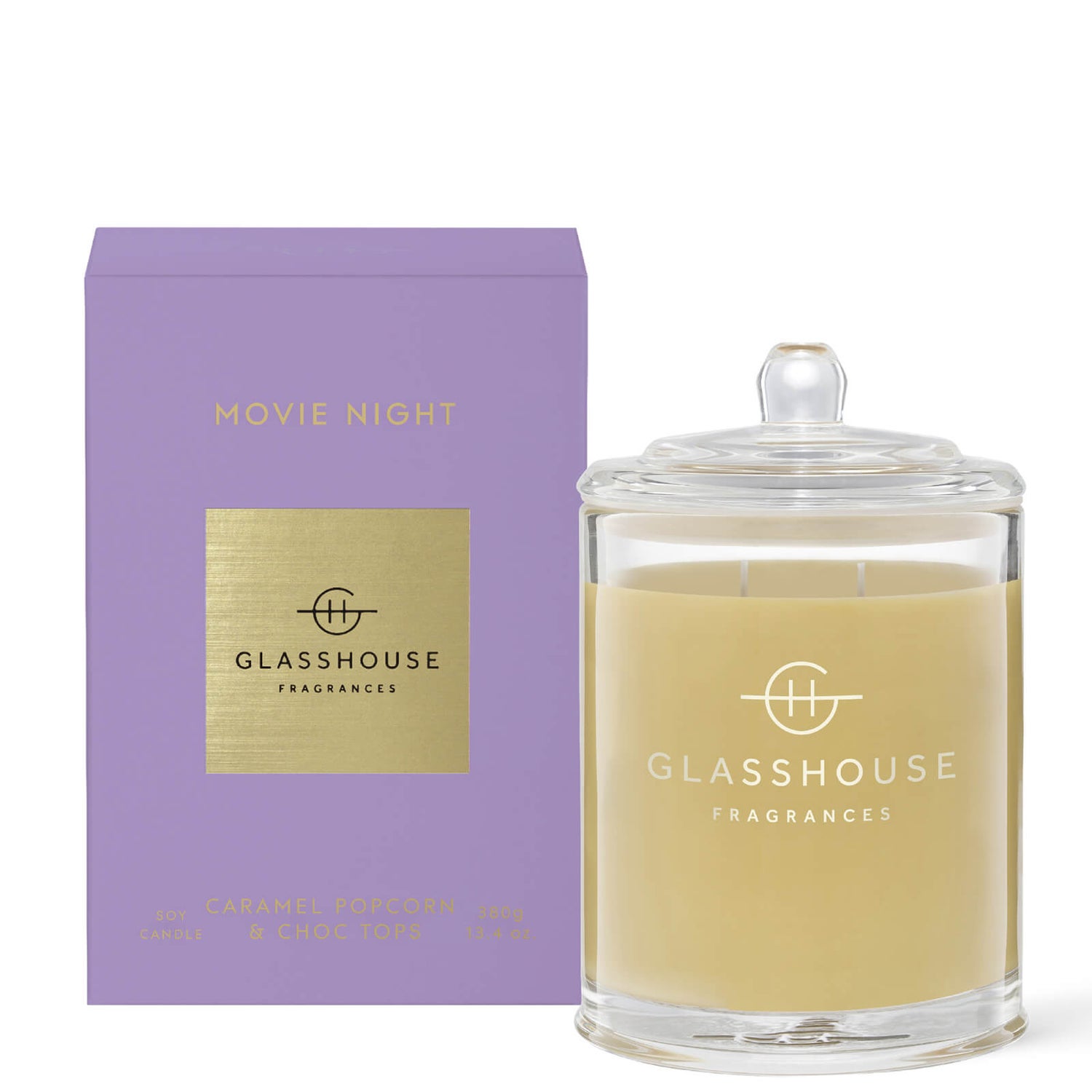 Glasshouse Fragrances Movie Night Candle 380g LOOKFANTASTIC AU