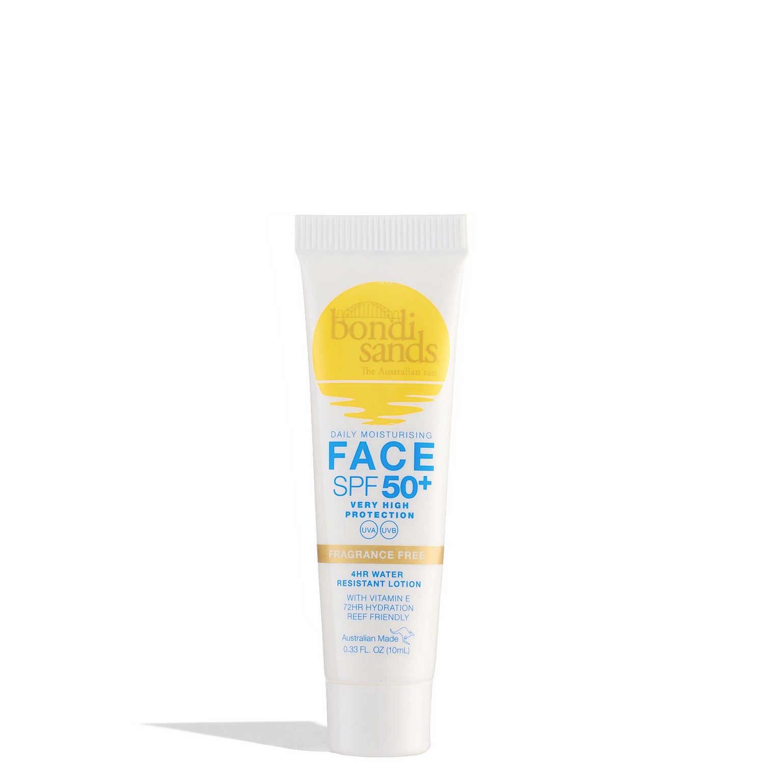 Bondi Sands Spf 50+ Fragrance Free Face Sunscreen 10ml (UK) Sample Size