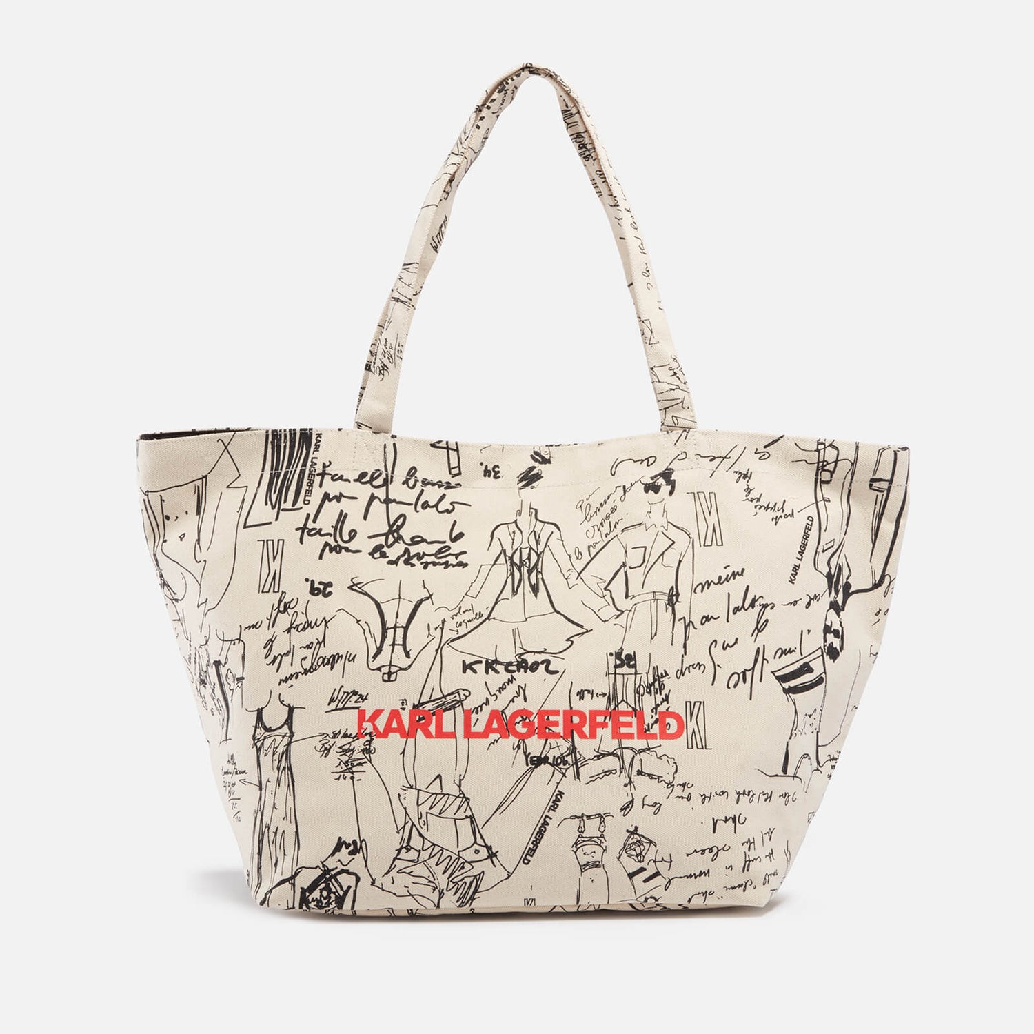 Karl Lagerfeld Archive Cotton-Canvas Tote Bag | TheHut.com