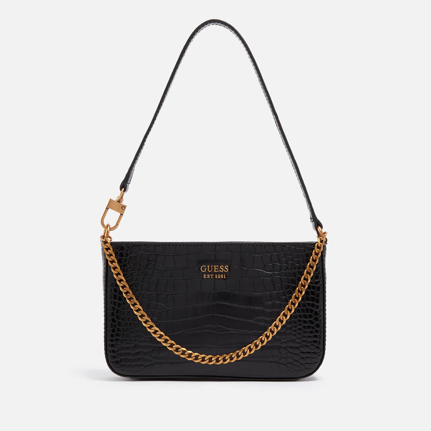 Guess Katey Croc-Style Mini Faux Leather Shoulder Bag | TheHut.com