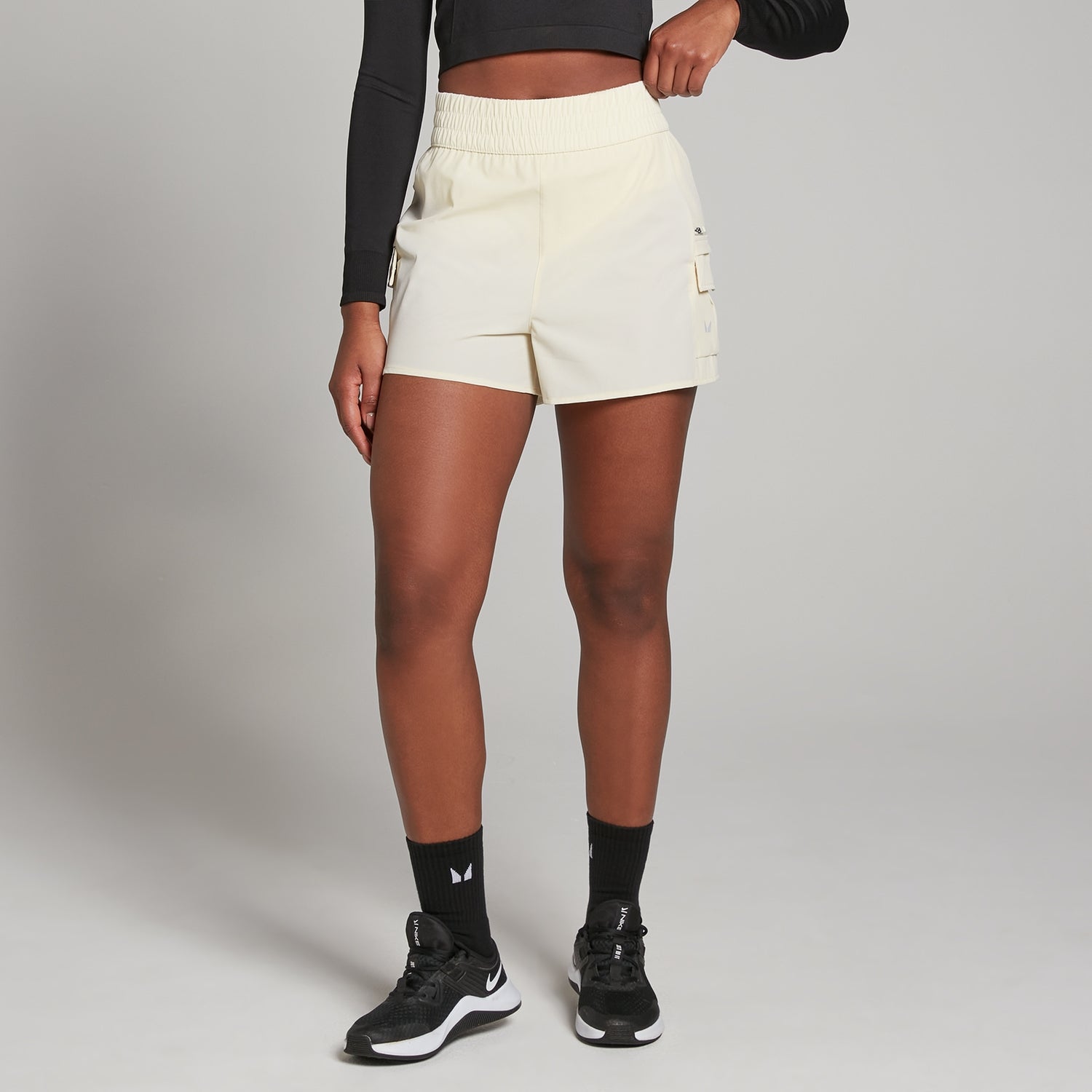 MP Women's Velocity Double Layer Shorts - Ecru | MYPROTEIN™