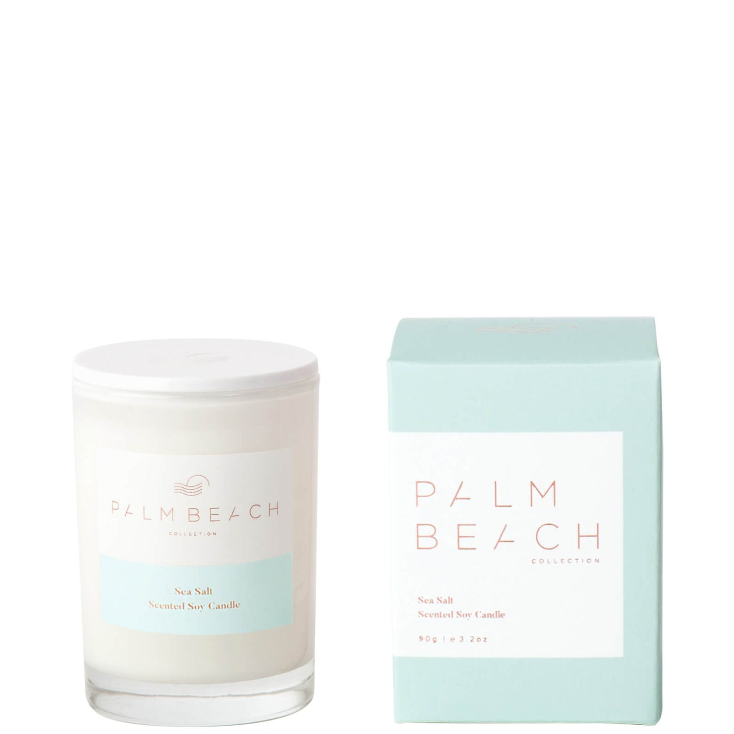Palm Beach Collection Sea Salt Mini Candle 90g LOOKFANTASTIC