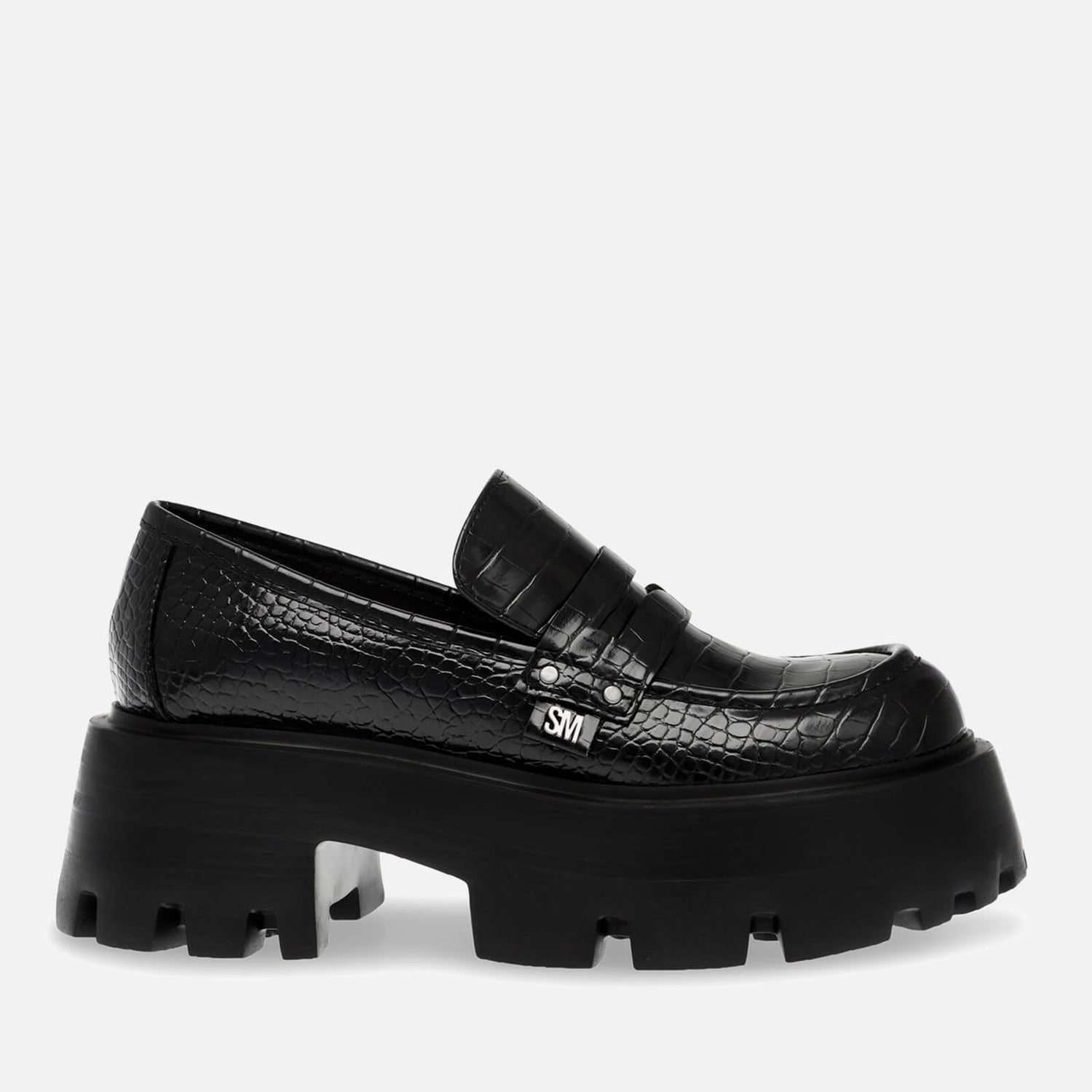 Steve Madden Women's Madlove Croco Faux Leather Loafers | TheHut.com