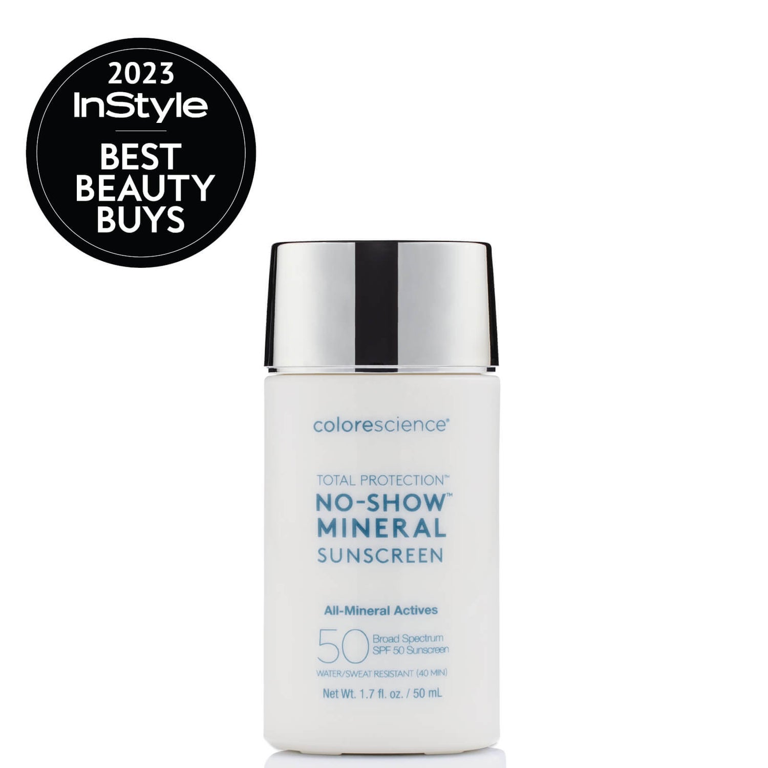 Colorescience SPF 50 Total Protection No-Show Mineral Sunscreen 1.7 oz | SkinStore
