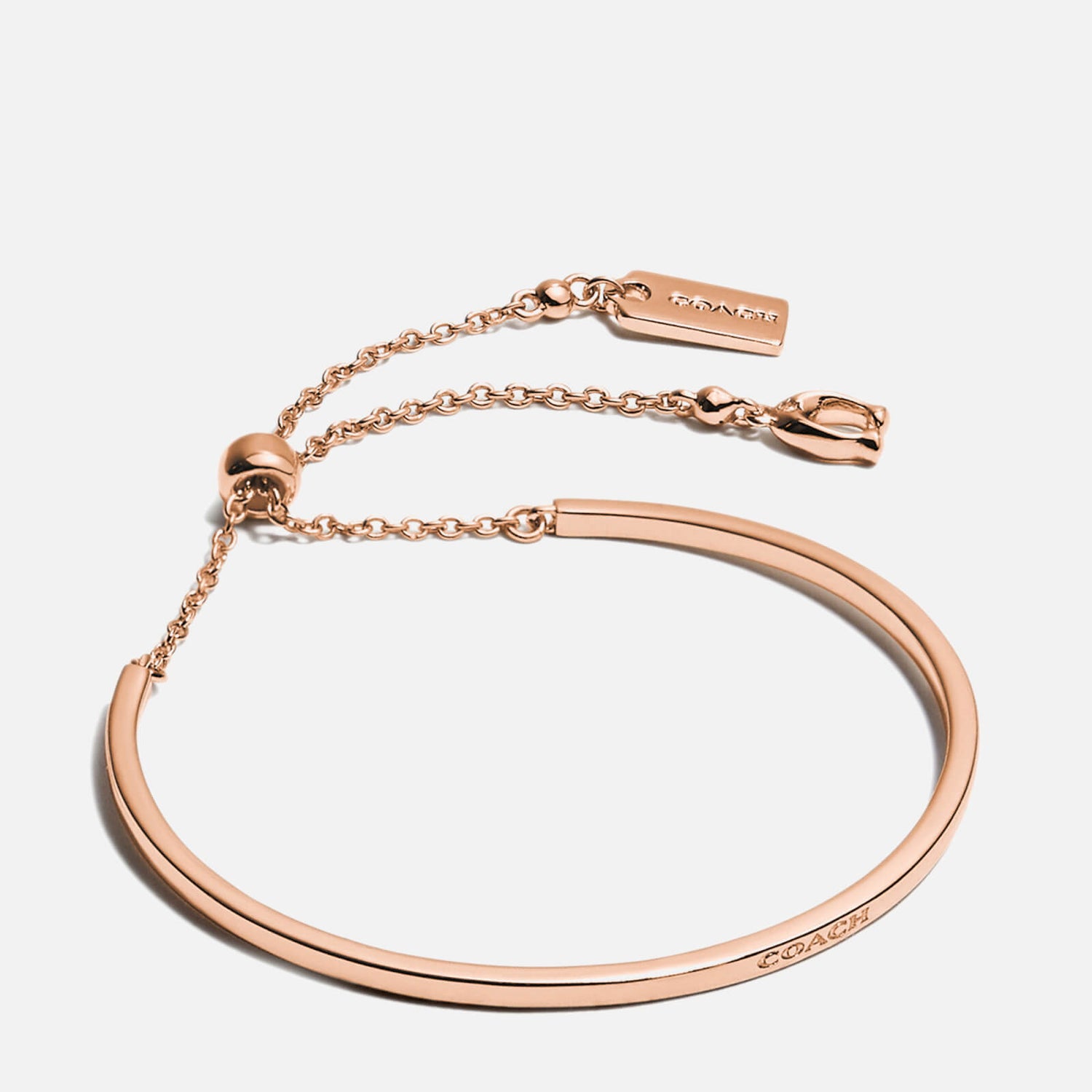 Coach Logo Slider Bracelet Rosegold 免邮