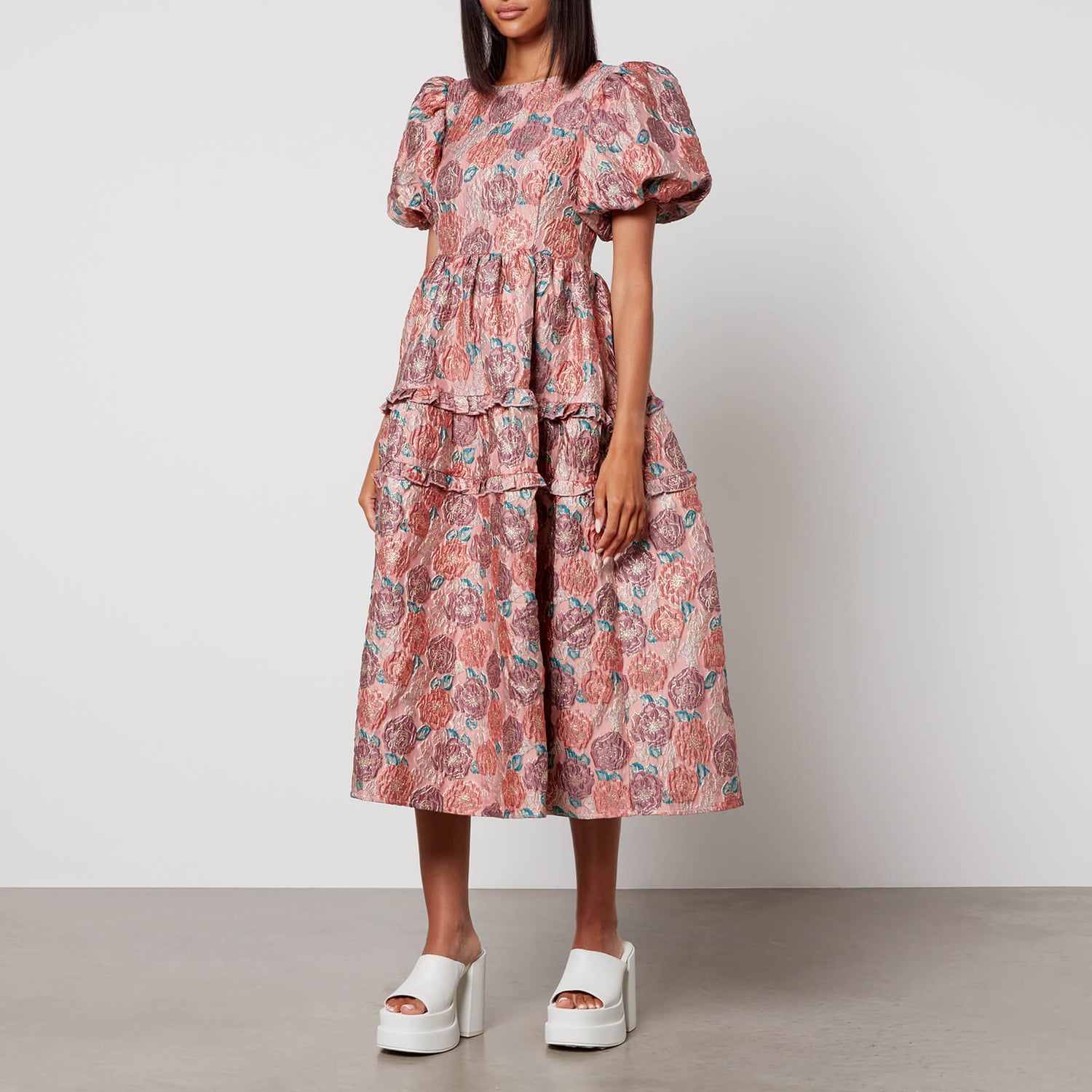 Sister Jane Dream Nerissa Floral-Print Jacquard Midi Dress | TheHut.com