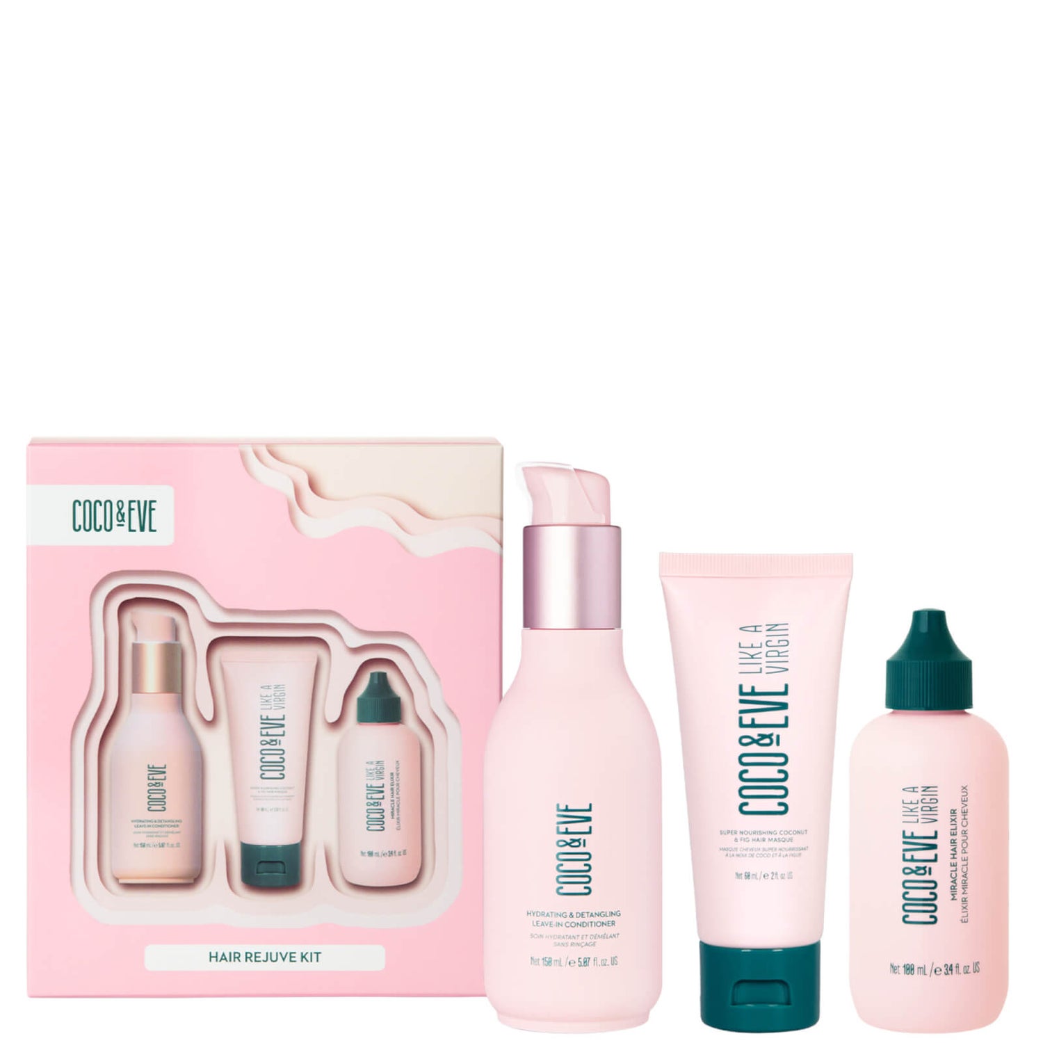 Coco & Eve Hair Rejuve Kit (Worth 107.00) LOOKFANTASTIC AU