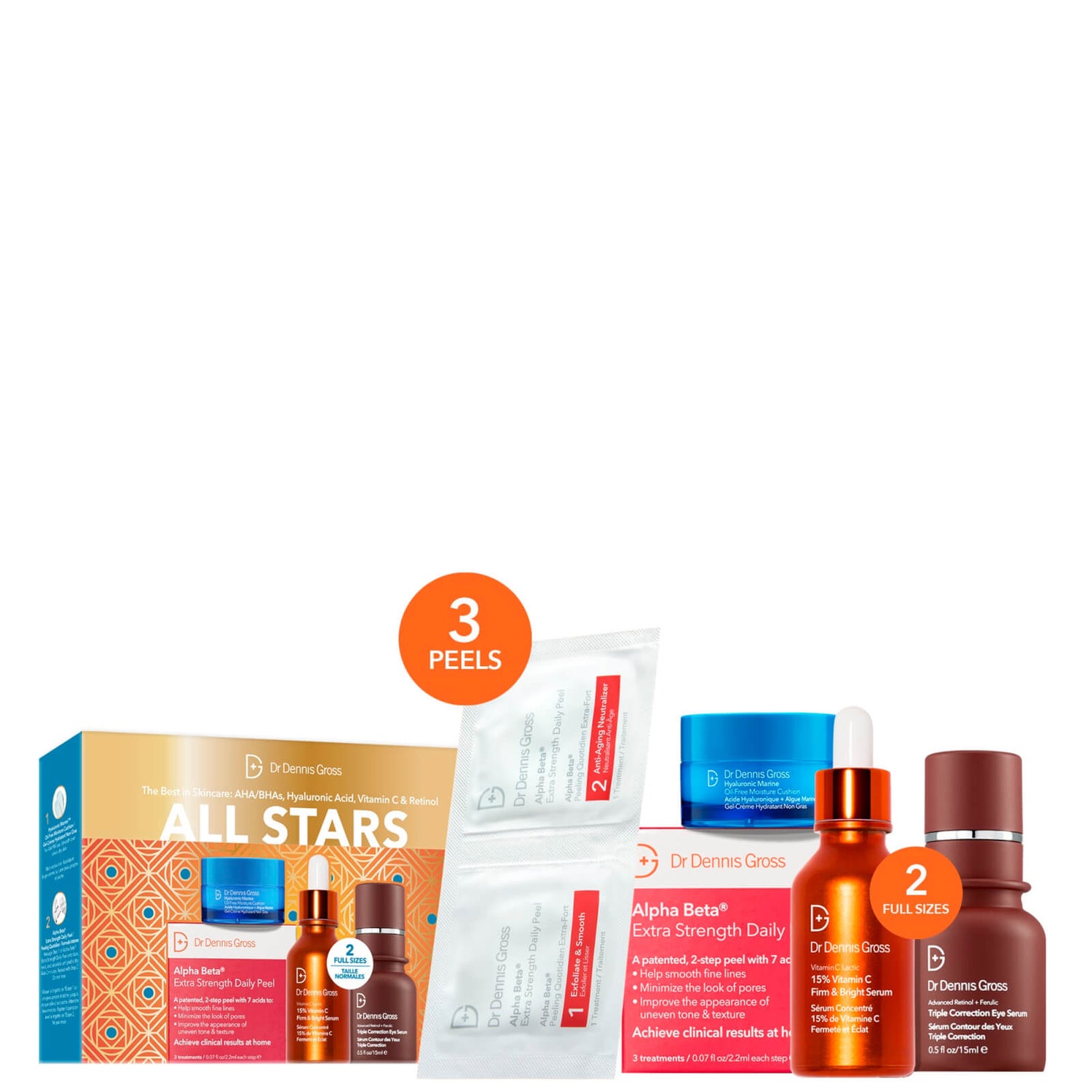 Dr Dennis Gross Skincare All Stars Set (Worth £200.00) LOOKFANTASTIC