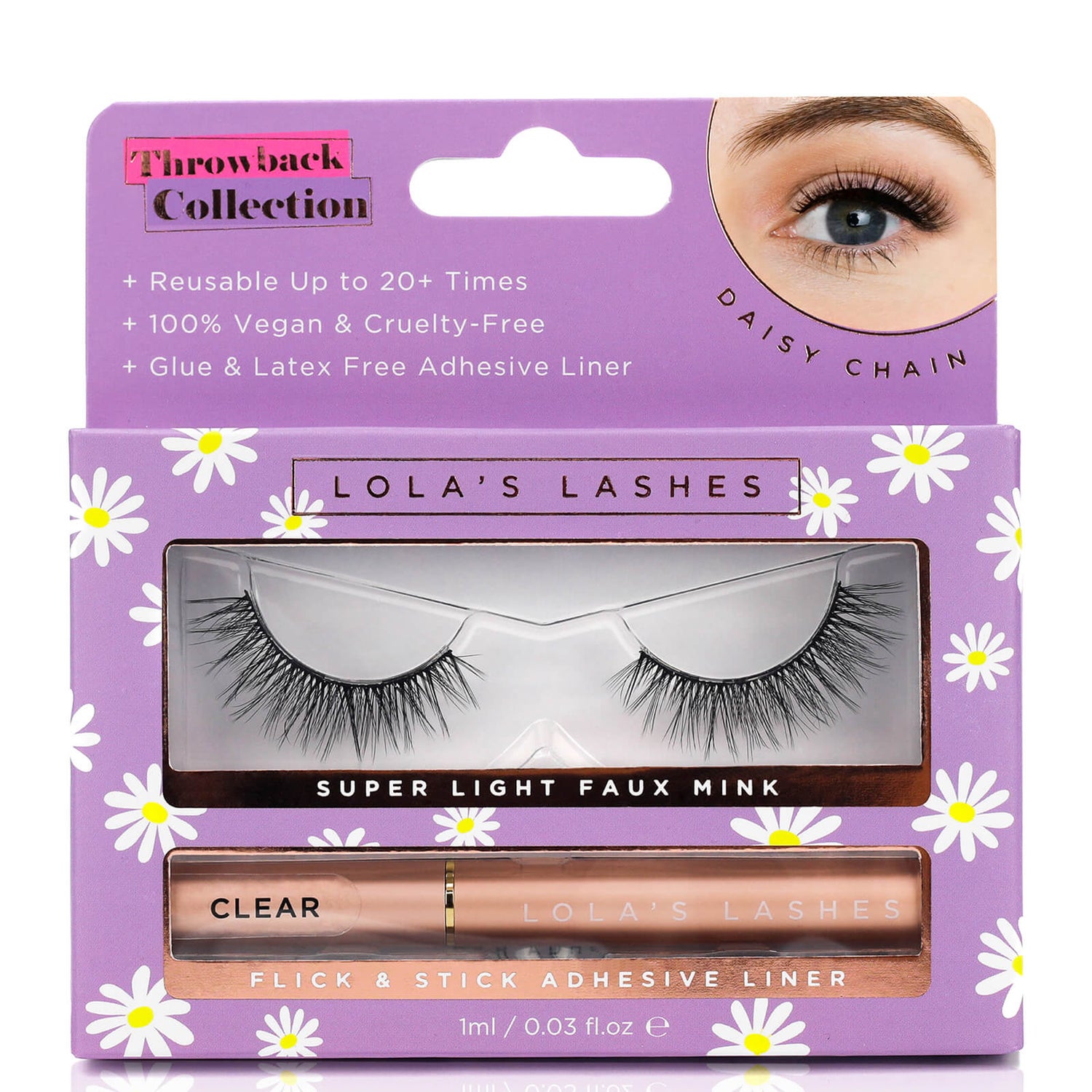 Lola's Lashes Daisy Chain Strip Lash and Adhesive Set (Worth £23.00