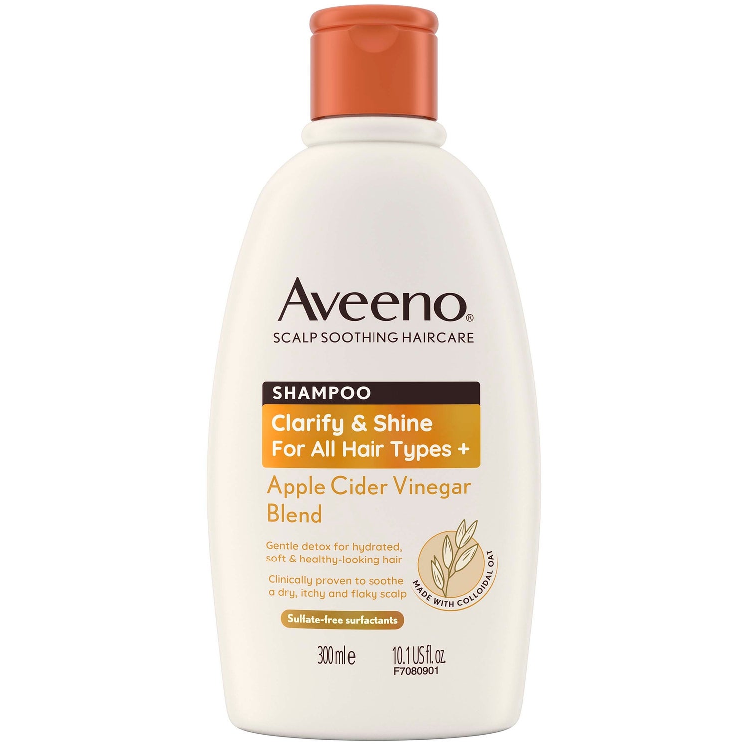 Aveeno Haircare Clarify and Shine+ Apple Cider Vinegar Shampoo 300ml