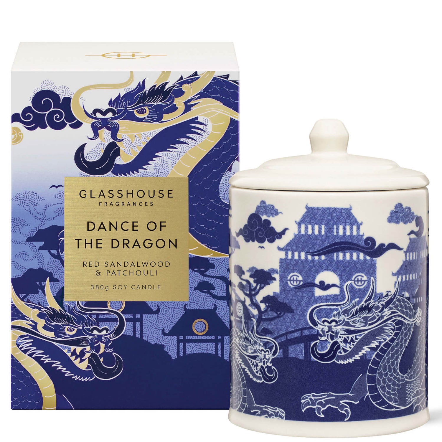 Glasshouse Fragrances Dance of The Dragon Candle 380g LOOKFANTASTIC AU