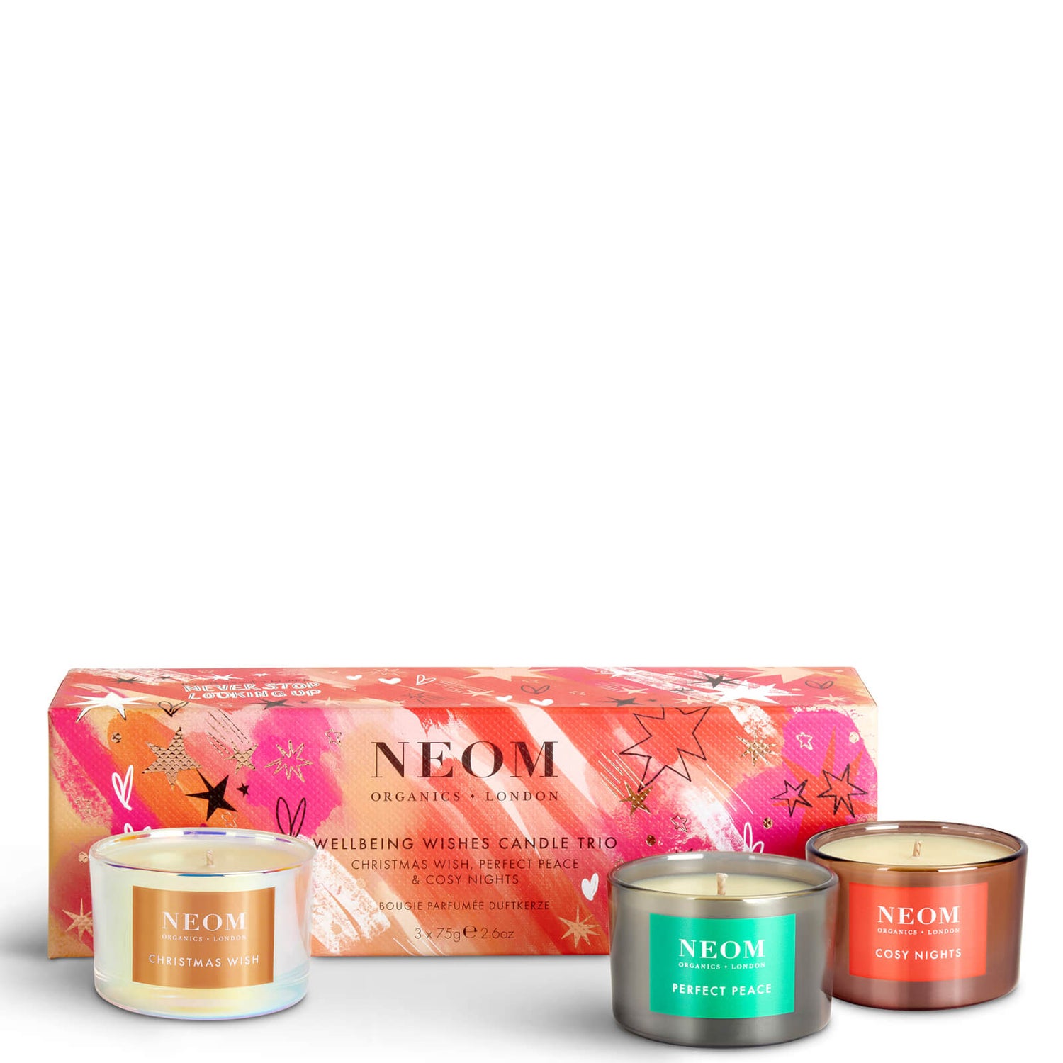 NEOM Wellbeing Wishes Candle Trio lookfantastic Singapore