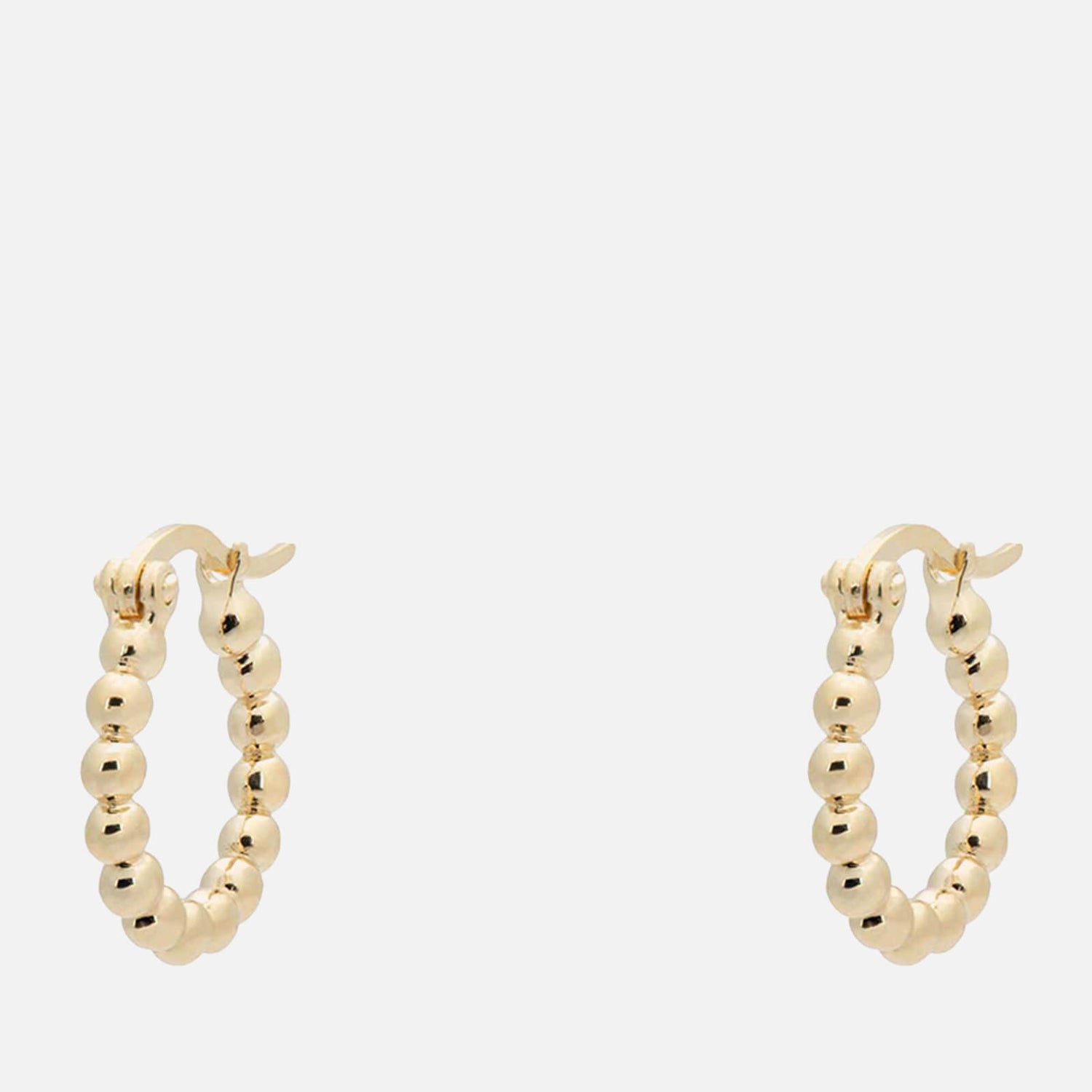 22ct Gold Plated Hoop Earrings – Indian Ethnic Creole Style, 32mm, Round Cut, KAPA JEWELRY