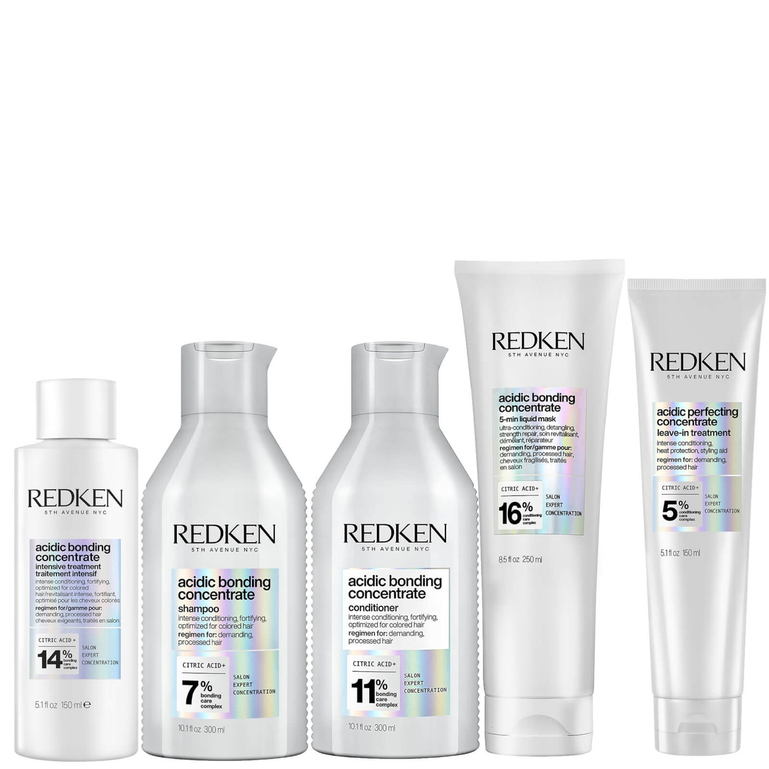 Redken Acidic Bonding Concentrate Intensive PreTreatment, Shampoo, Conditioner, Hair Mask and