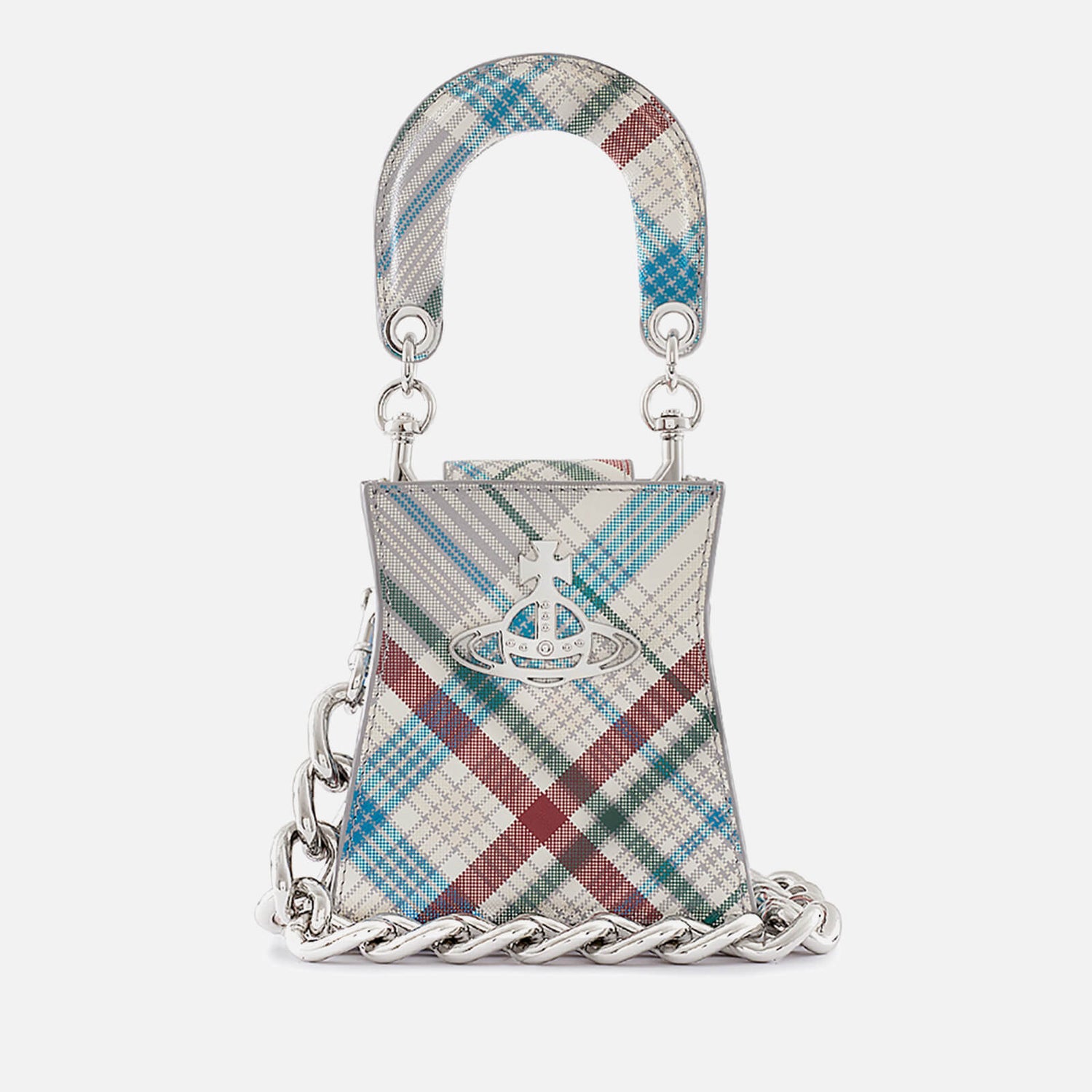 Vivienne Westwood Kelly Tartan Saffiano Small Handbag 免邮