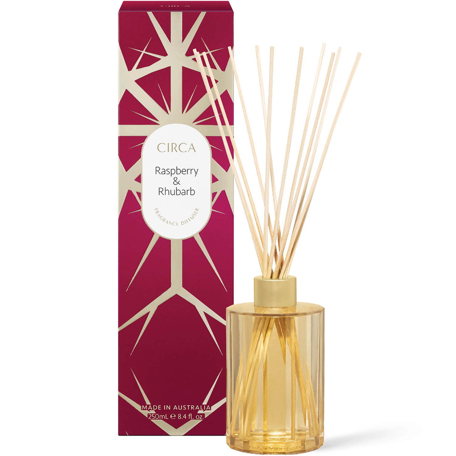 CIRCA Raspberry and Rhubarb Fragrance Diffuser 250ml LOOKFANTASTIC