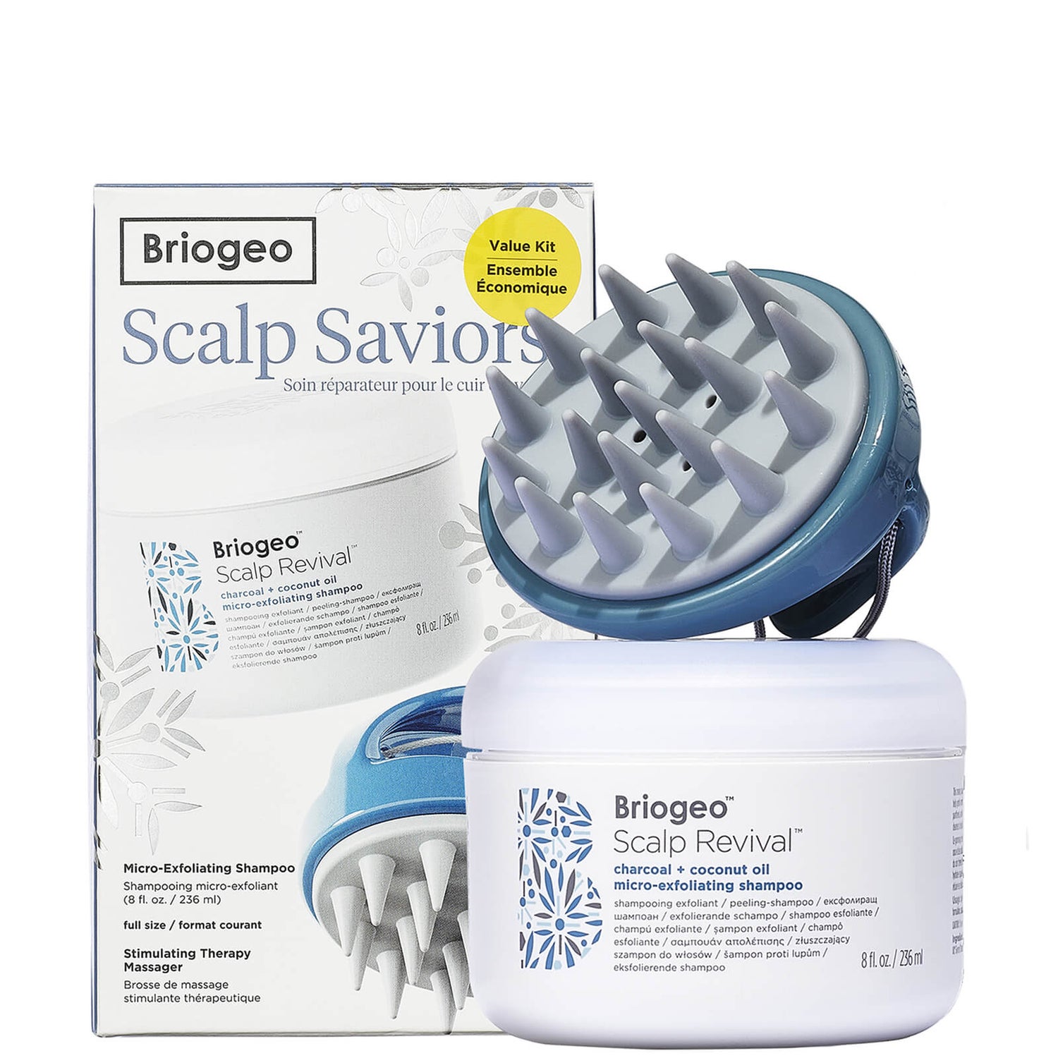 Briogeo Scalp Revival Shampoo and Scalp Massager Gift Set Cult Beauty