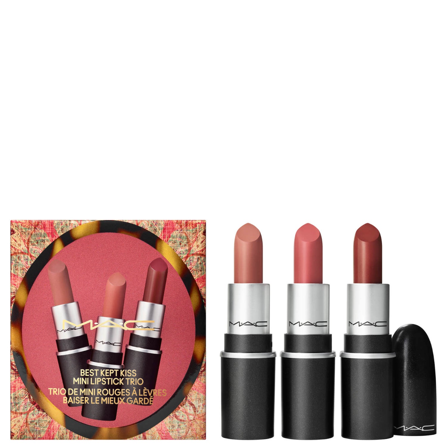 MAC Best Kept Kiss Mini Lipstick Trio (Worth £45.00) LOOKFANTASTIC