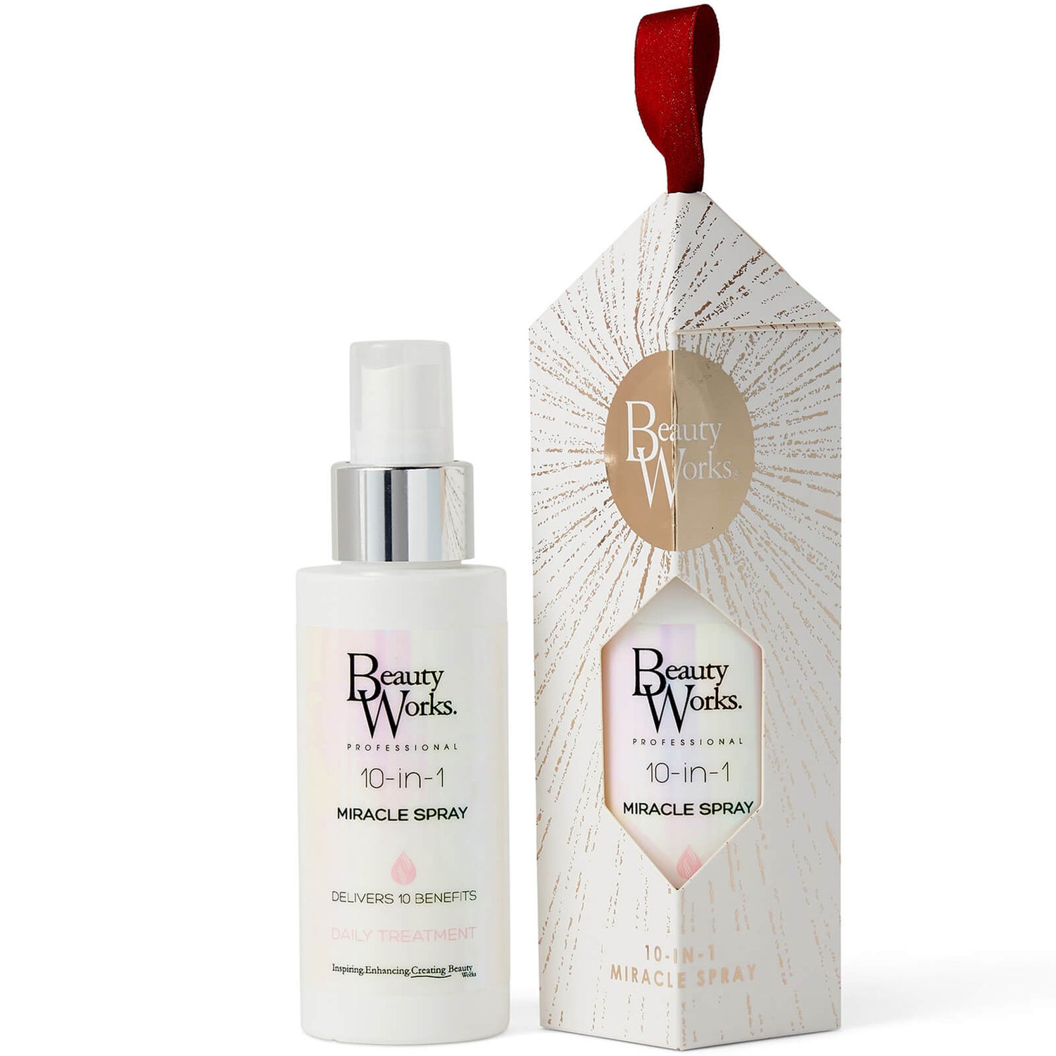 Beauty Works 10in1 Miracle Spray Festive Bauble 100ml LOOKFANTASTIC