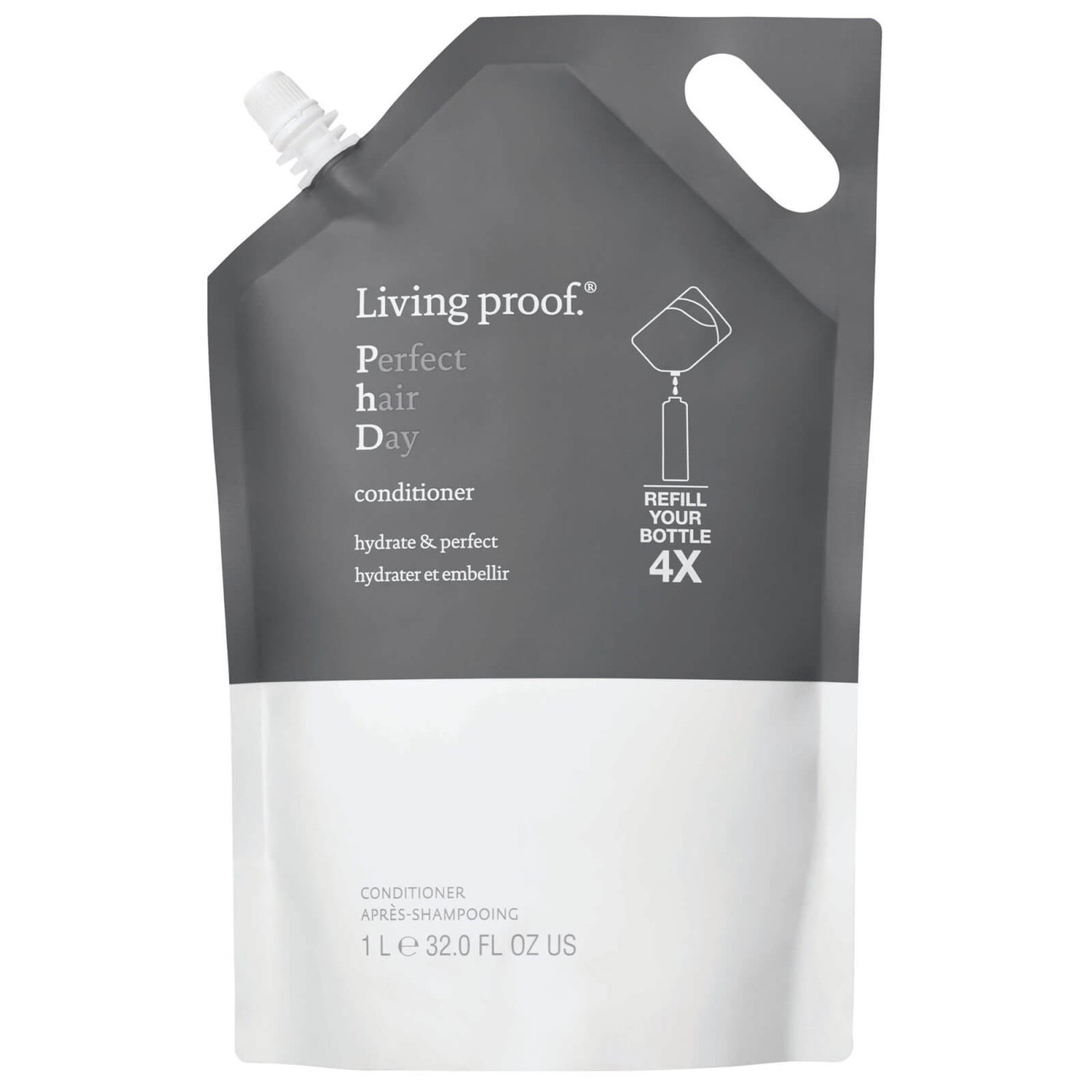 Living Proof Perfect Hair Day Conditioner Refill Pouch 1L LOOKFANTASTIC