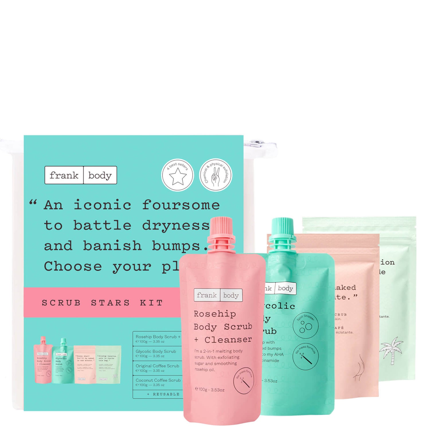 Frank Body Scrub Stars Kit Lookfantastic UAE