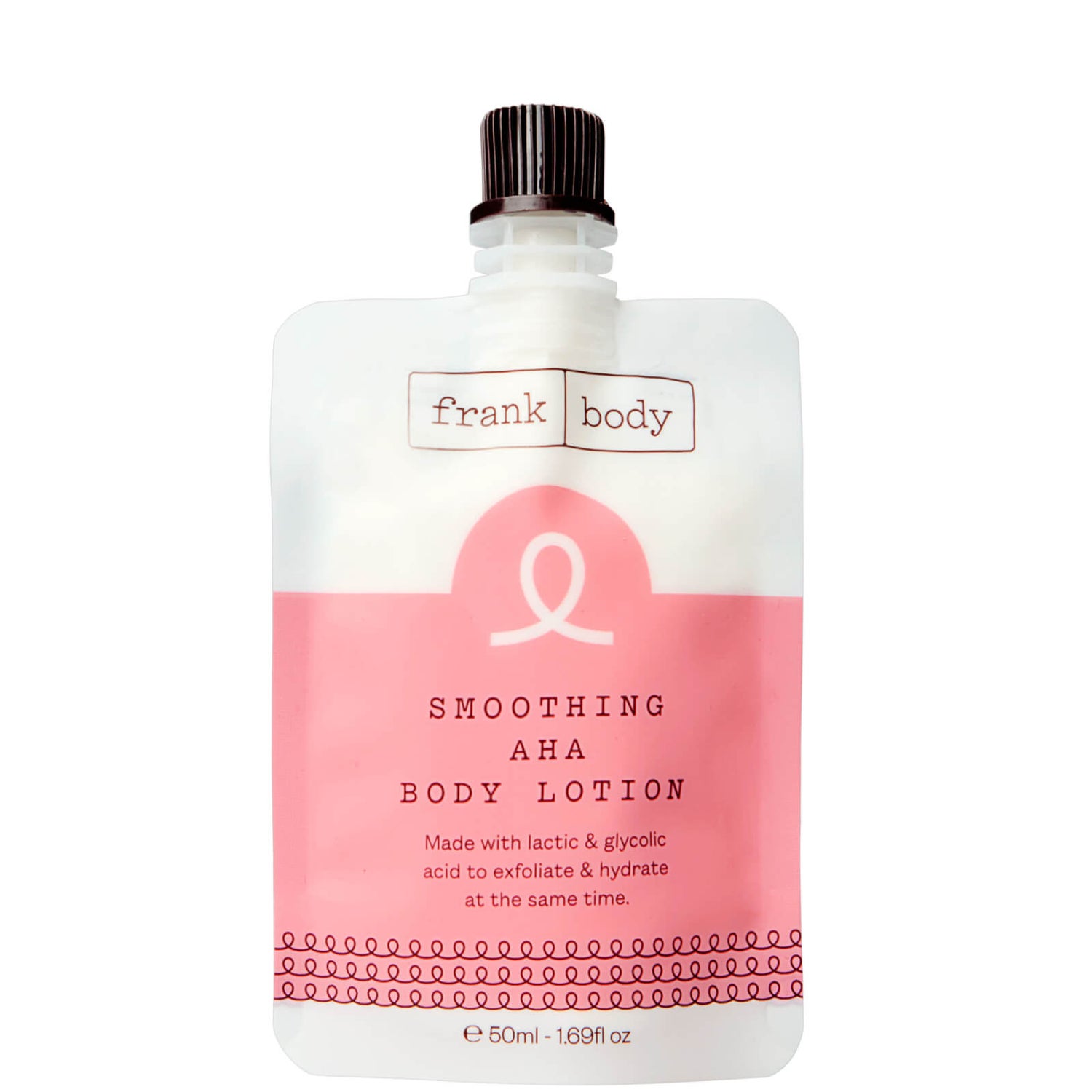 Frank Body Smoothing AHA Body Lotion 50ml LOOKFANTASTIC