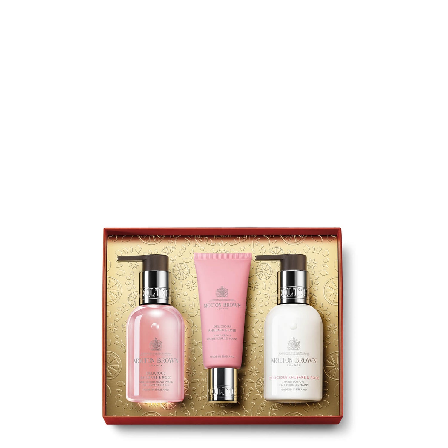 Molton Brown Delicious Rhubarb and Rose Hand Care Gift Set (Worth £32. ...