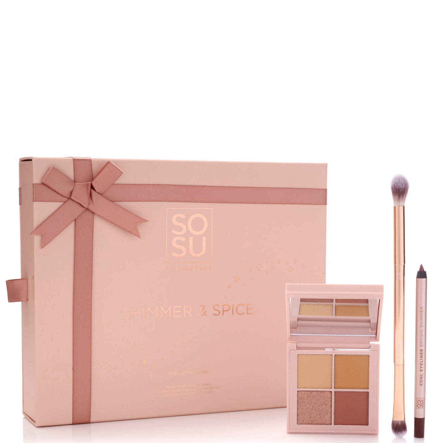 SOSU Cosmetics Eyeshadow Quad Shimmer & Spice LOOKFANTASTIC