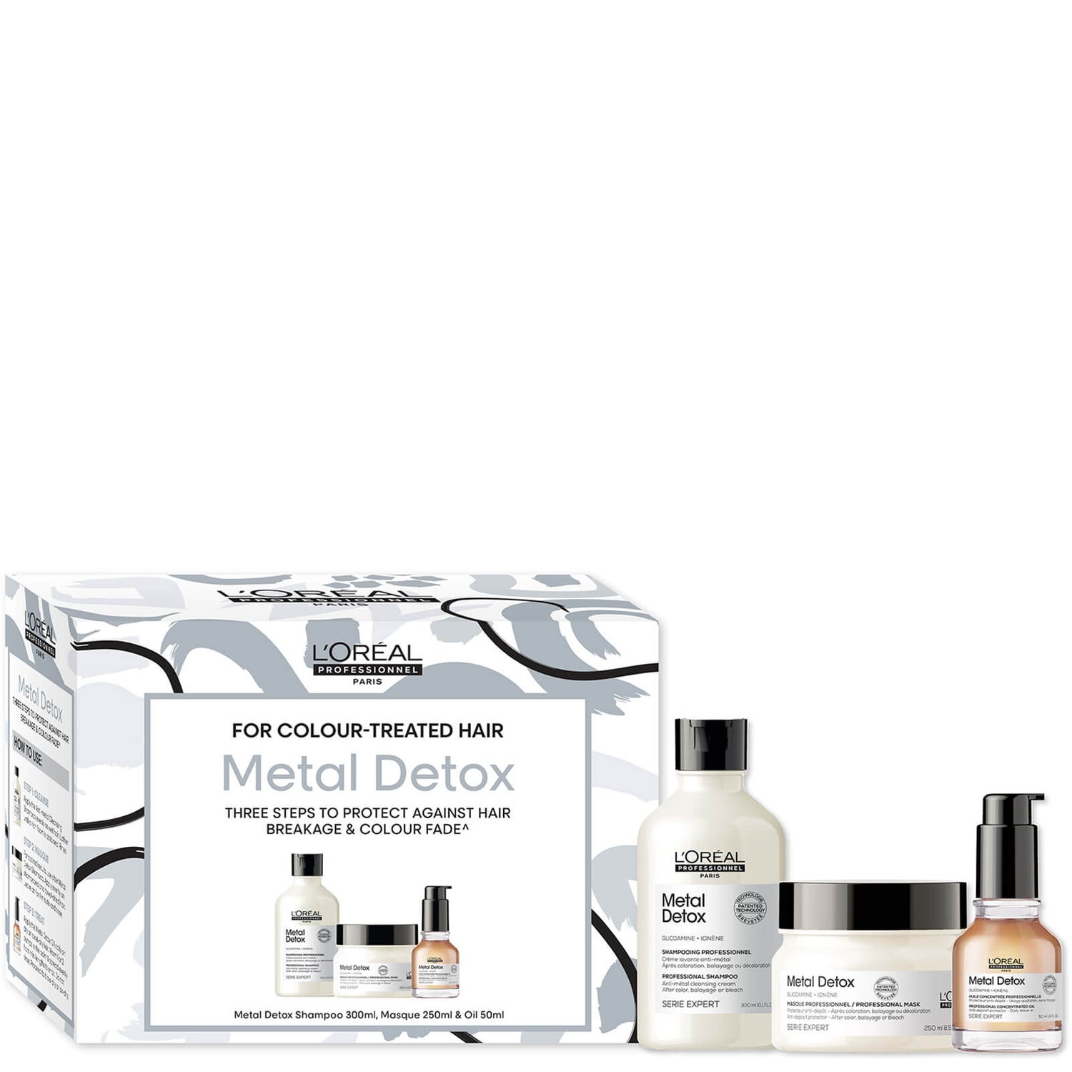 L’Oréal Professionnel Metal Detox Set – Shampoo, Maske & Öl Für Geschädigtes Haar