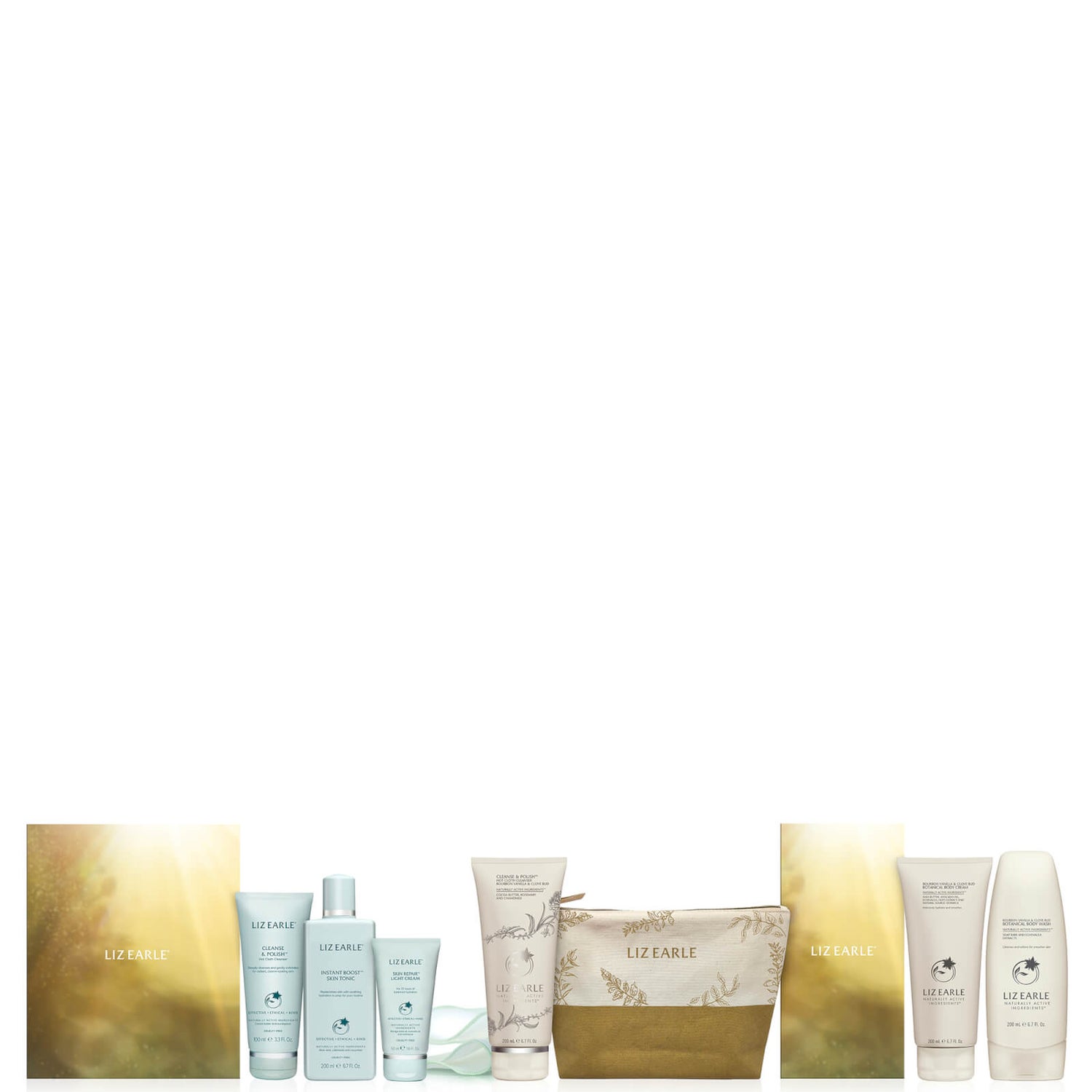 Liz Earle The Beauty of Botanicals Face and Body Light Gift (Worth £129