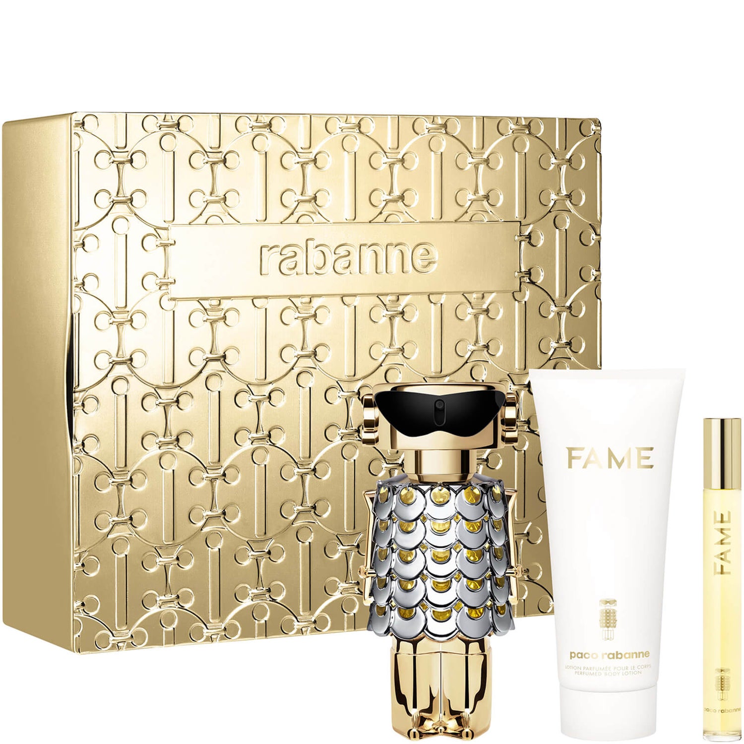 Paco Rabanne Fame Eau de Parfum 80ml and Body Lotion Gift Set (Worth £ ...