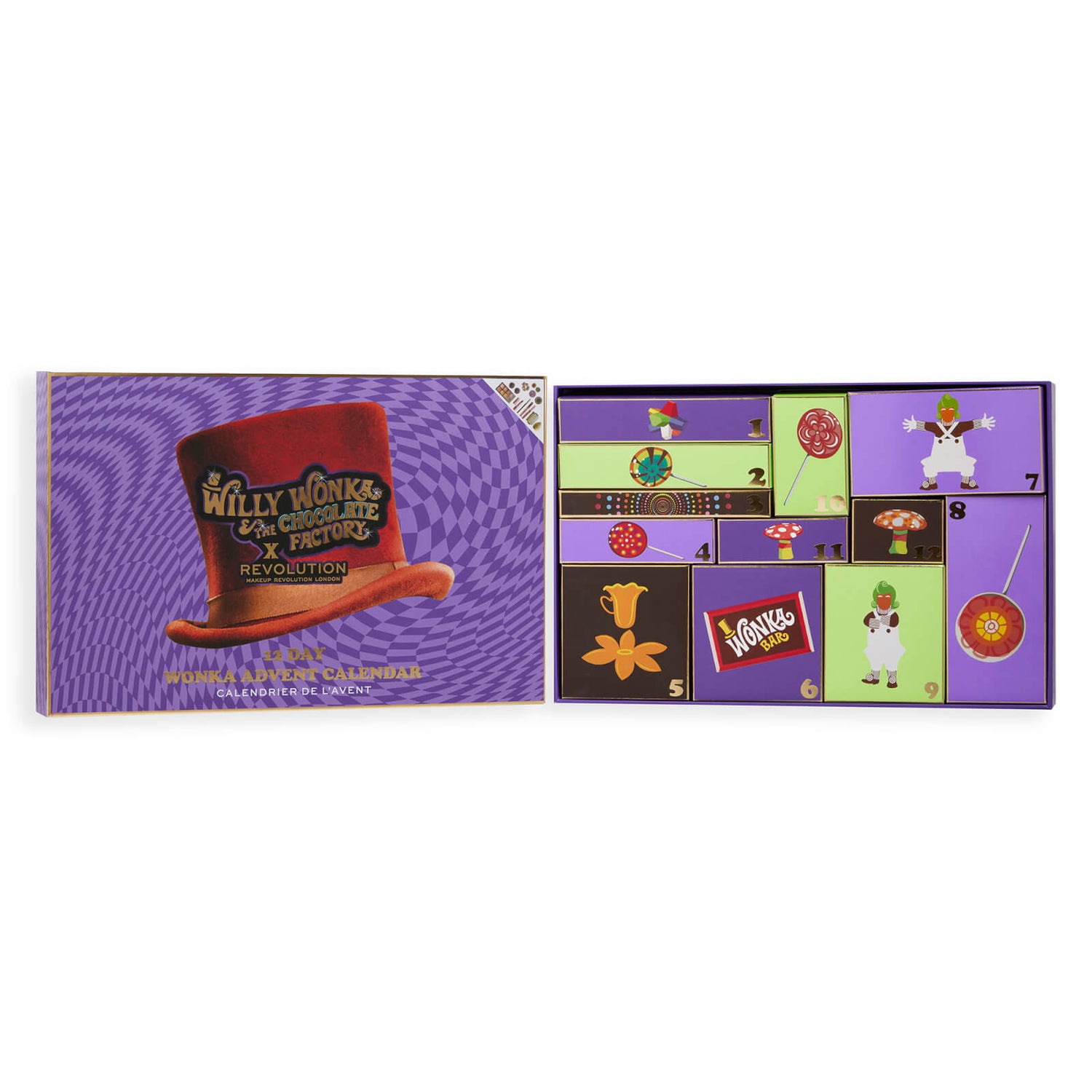 Wonka Advent Calendar (Worth 114.00) Revolution Beauty