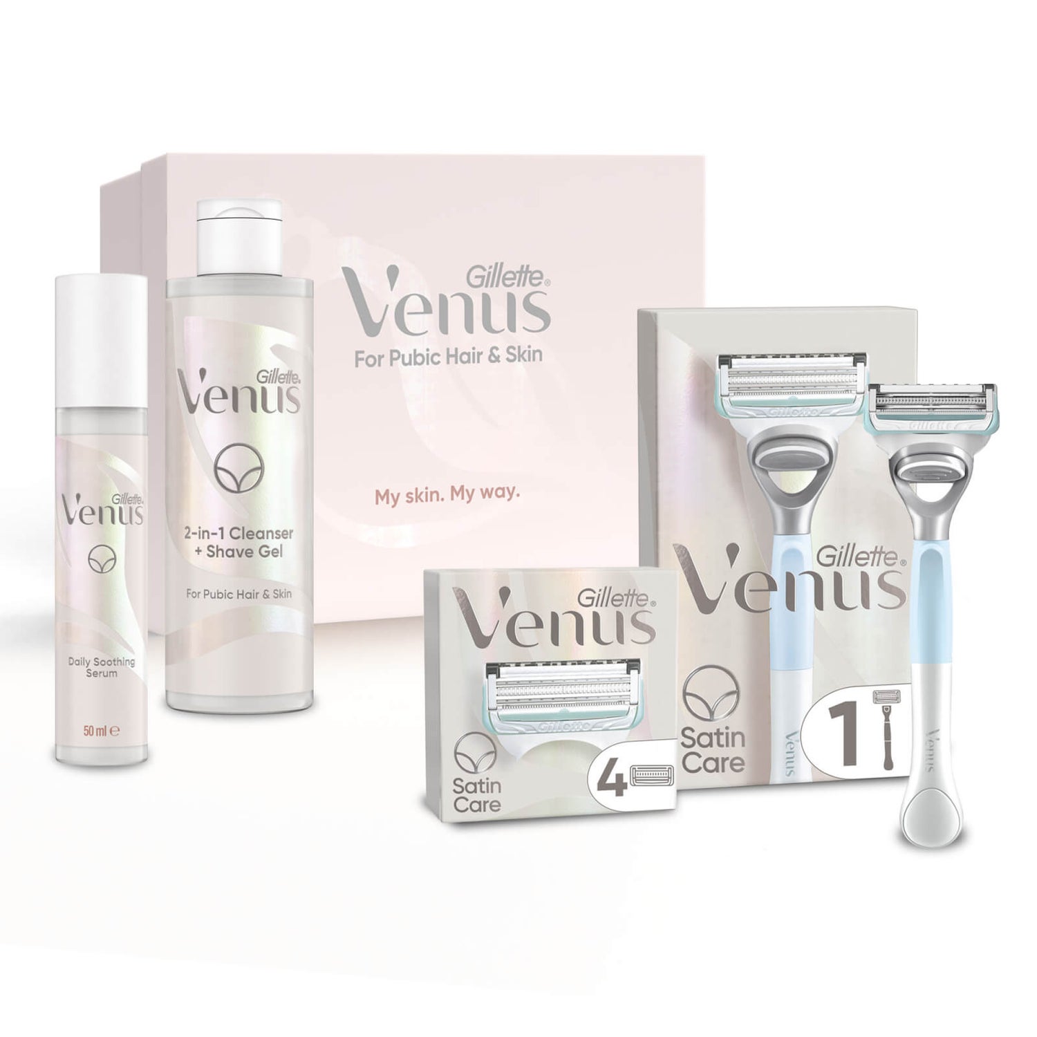 Venus Pubic Hair and Skin Comfort Kit Gillette UK