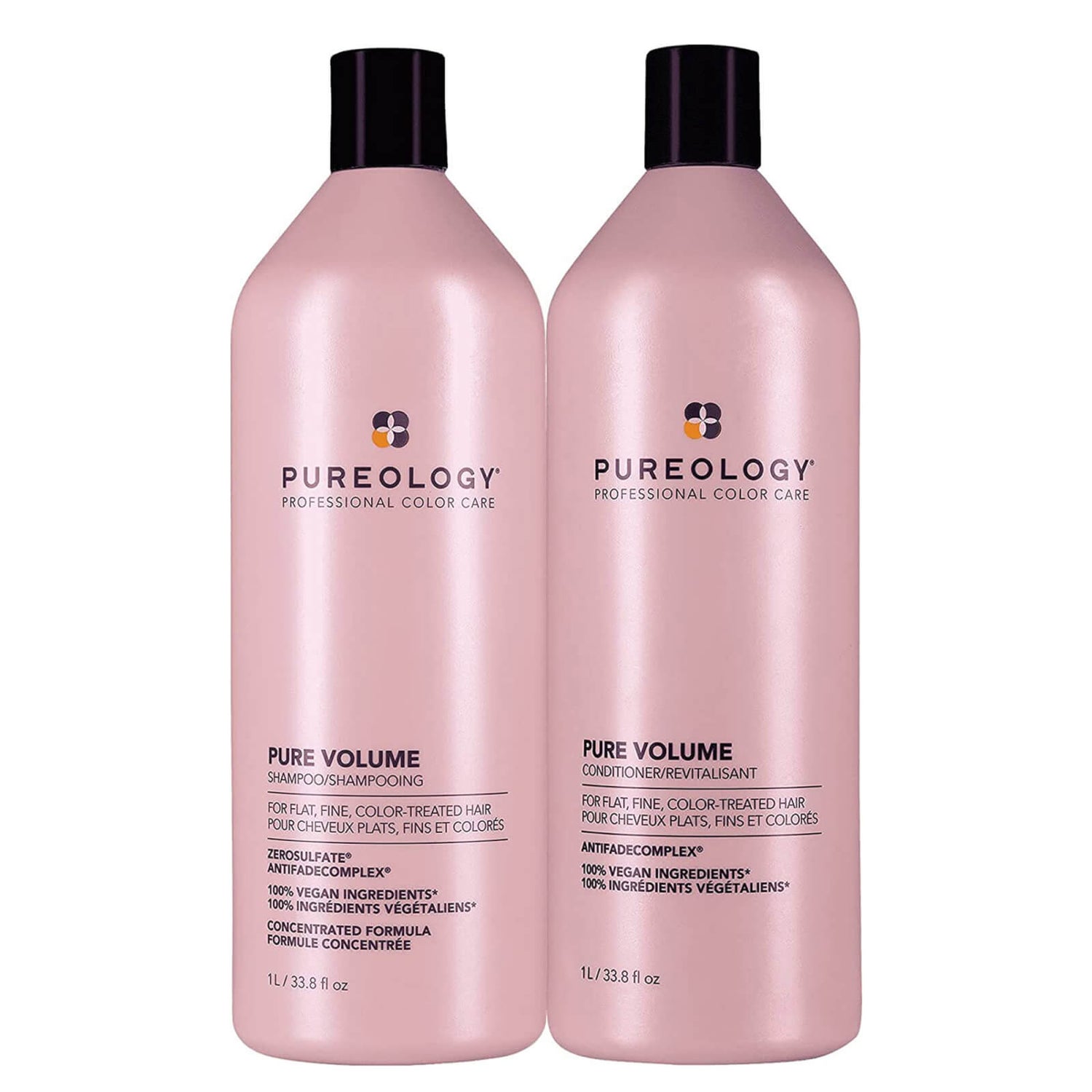 Pureology Pure Volume Shampoo and Conditioner Routine For Flat, Fine